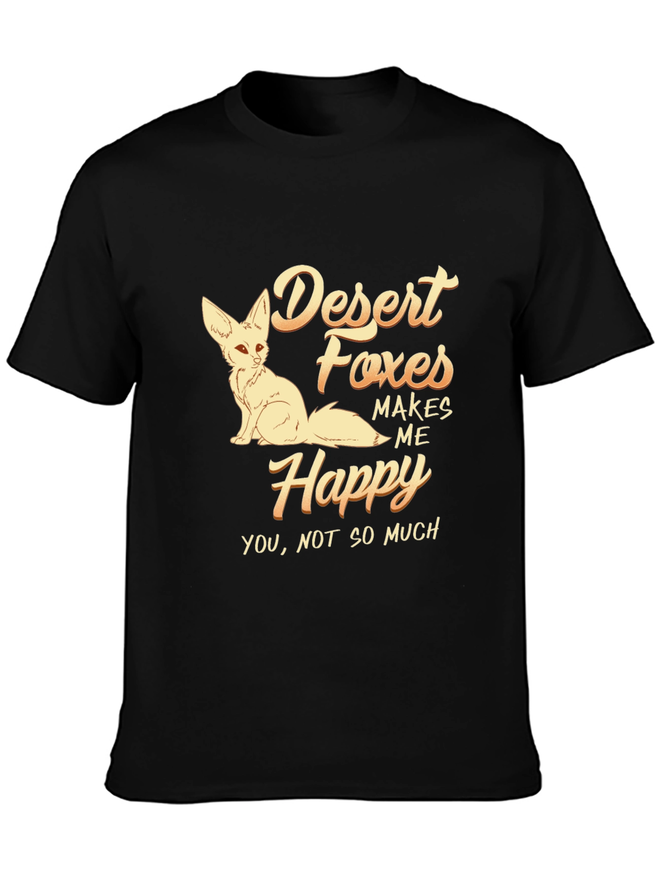 Desert Foxes Makes Me Happy Graphic T-Shirt