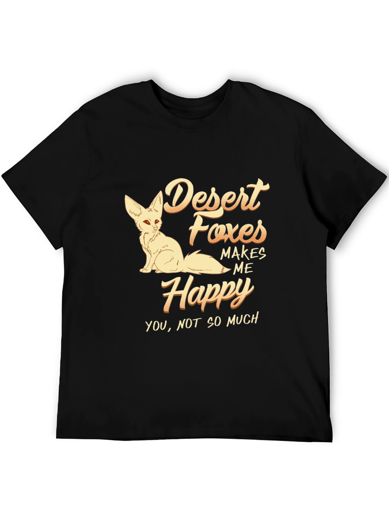 Desert Foxes Makes Me Happy Graphic T-Shirt