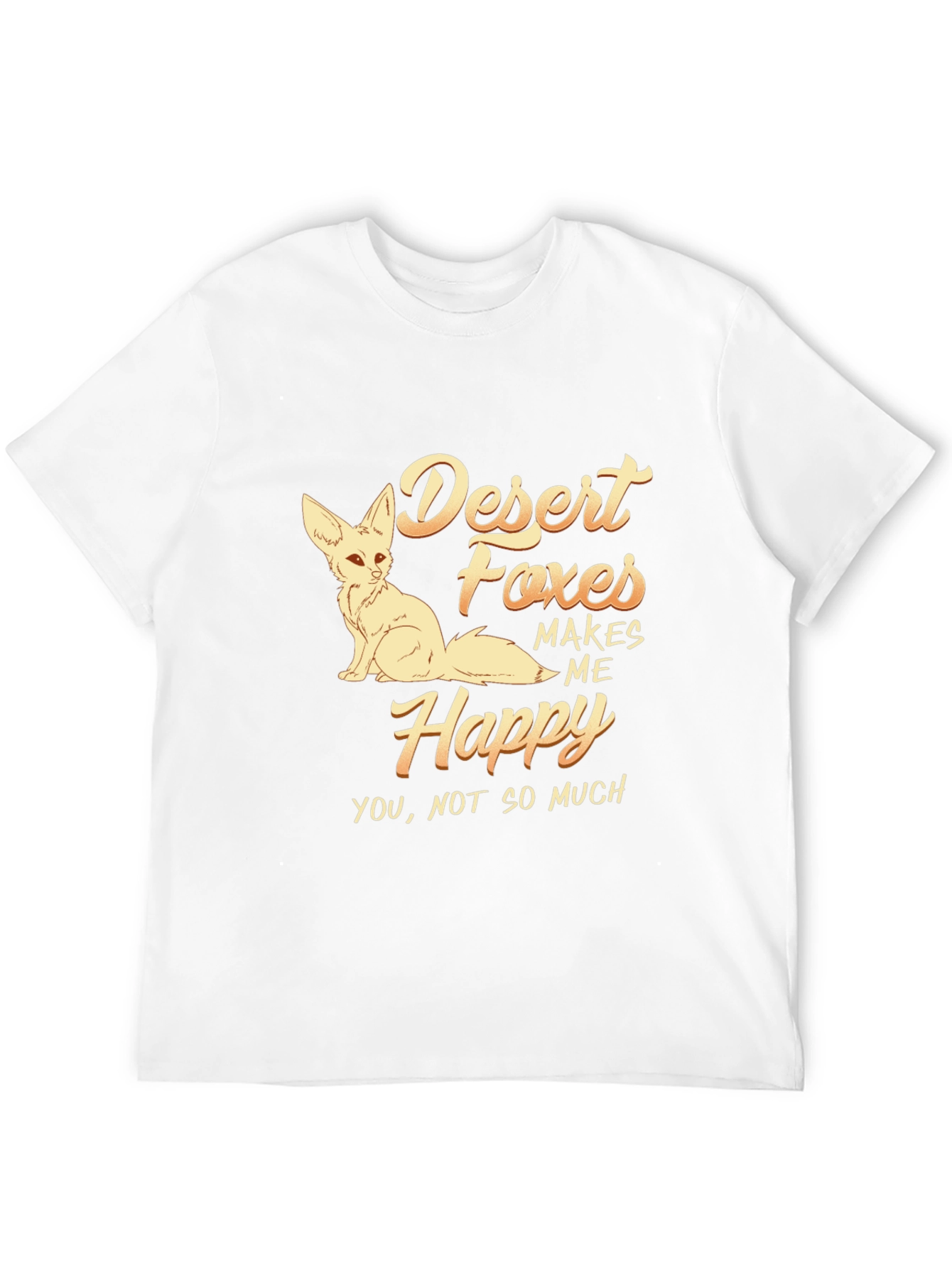 Desert Foxes Makes Me Happy Graphic T-Shirt