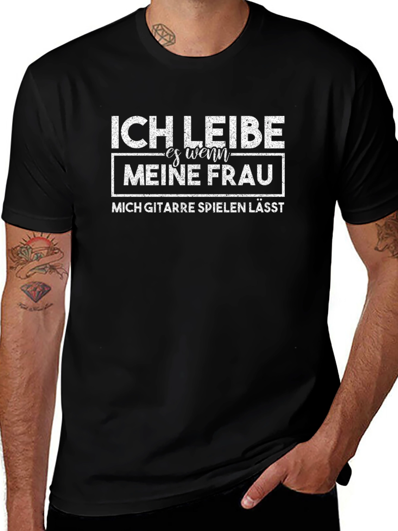 Ich Liebe Wenn Meine Frau Guitar T-Shirt