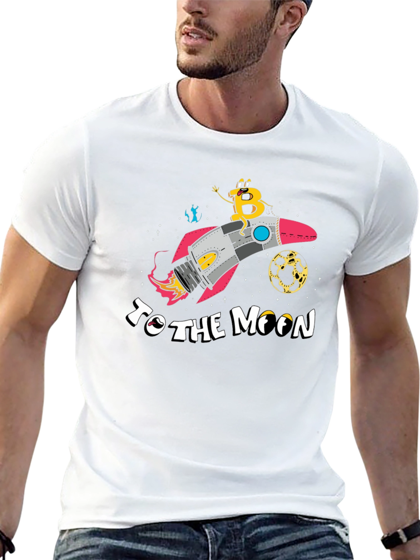 Bitcoin to the Moon T-Shirt