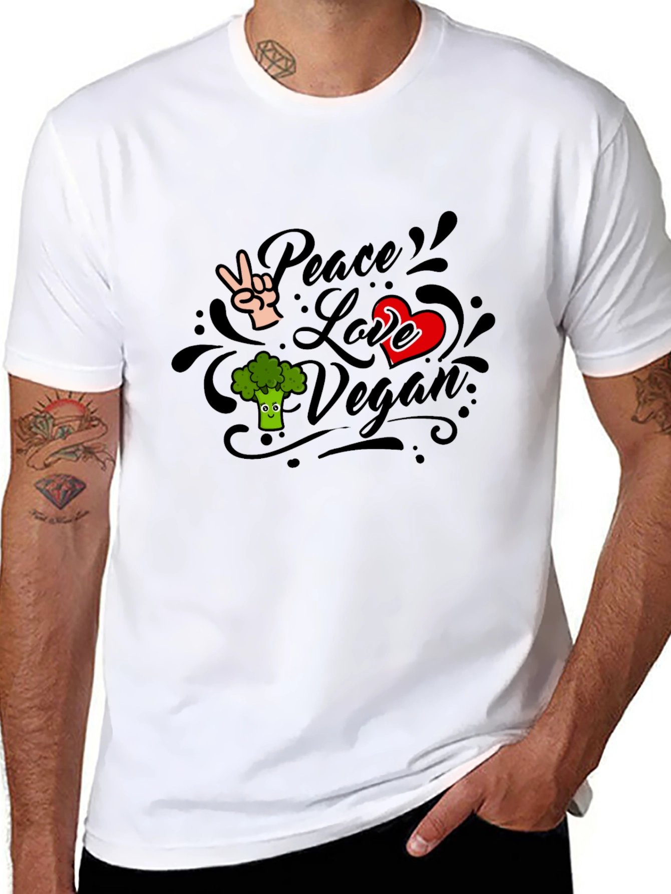 Vegan Peace Love T-Shirt