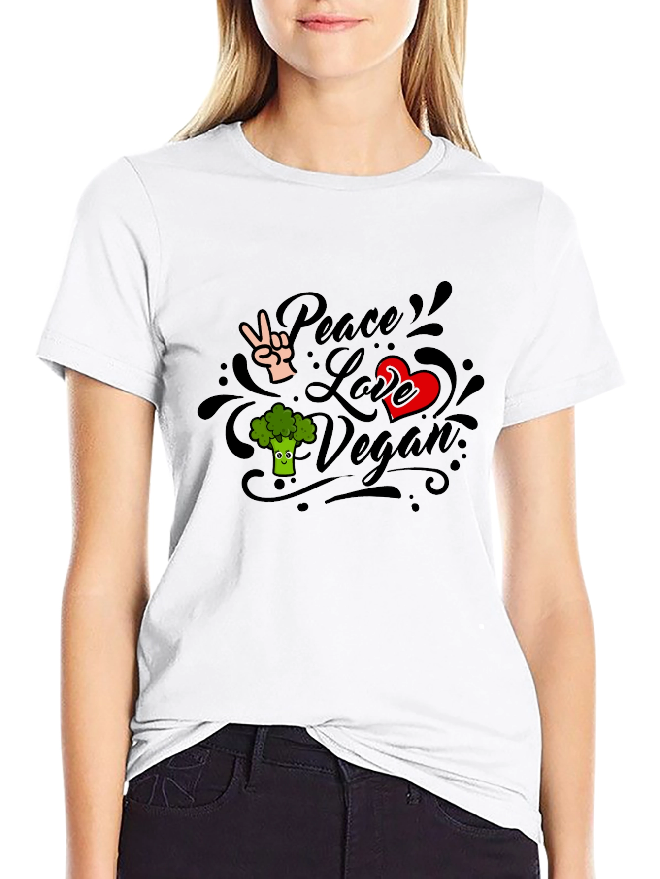 Vegan Peace Love T-Shirt