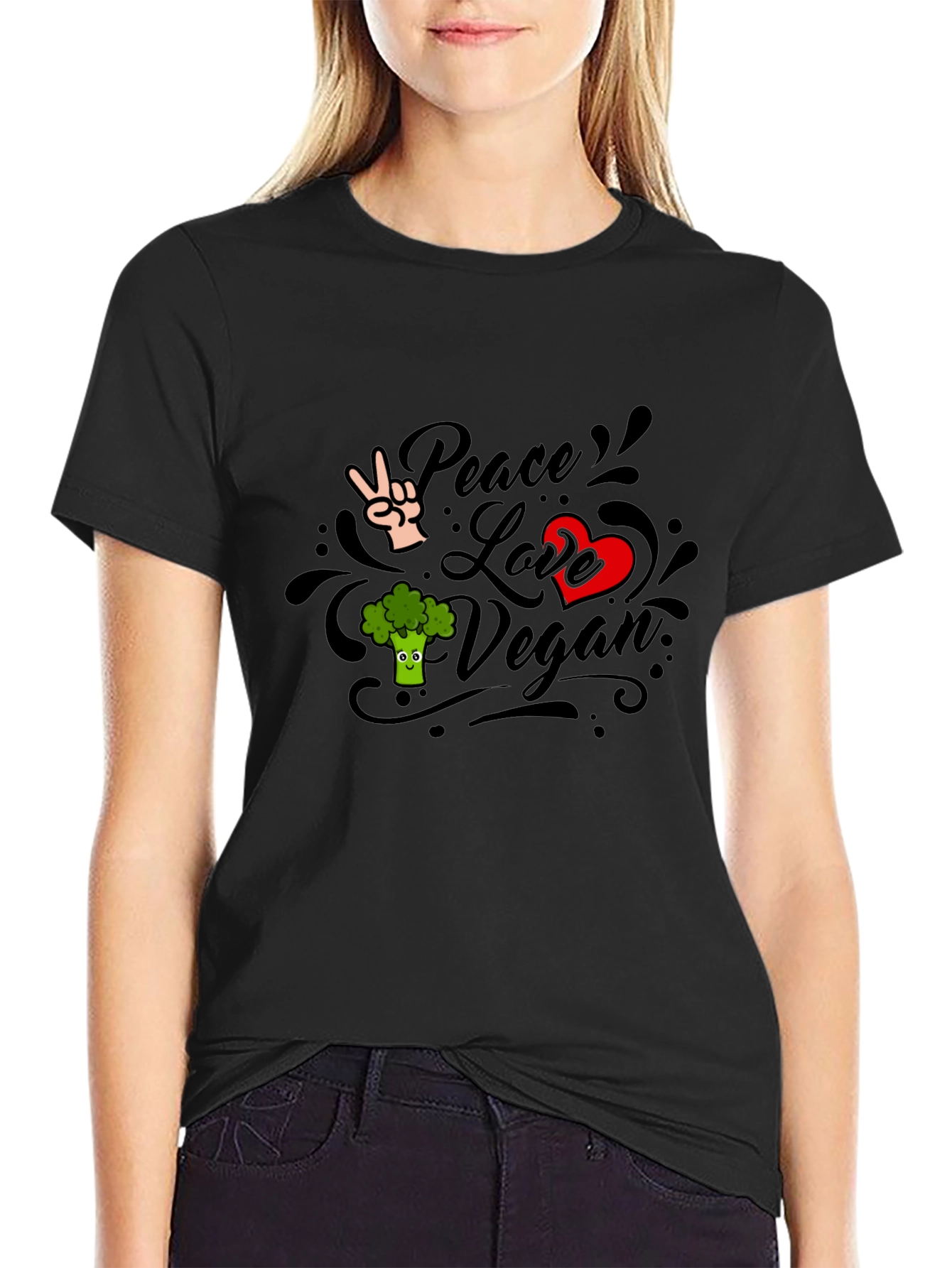 Vegan Peace Love T-Shirt