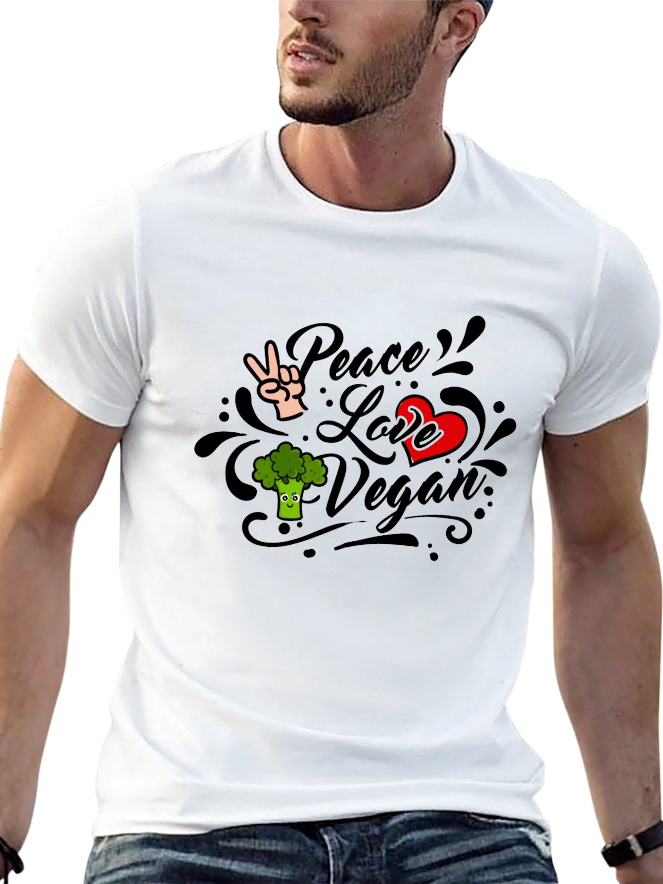 Vegan Peace Love T-Shirt
