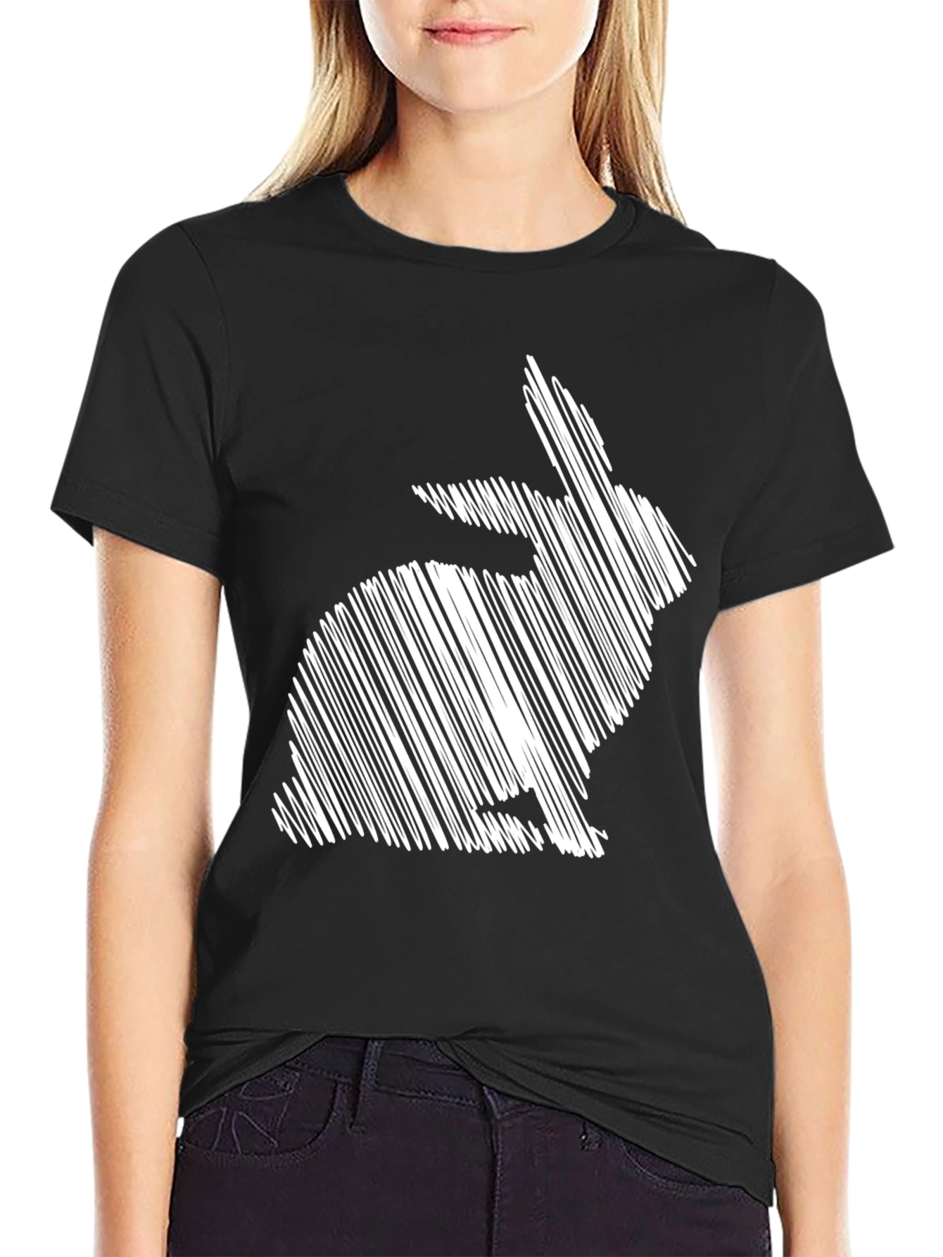 Rabbit Sketch Graphic Tee