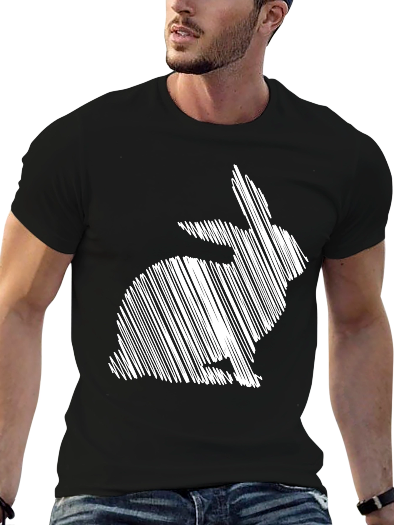Rabbit Sketch Graphic Tee