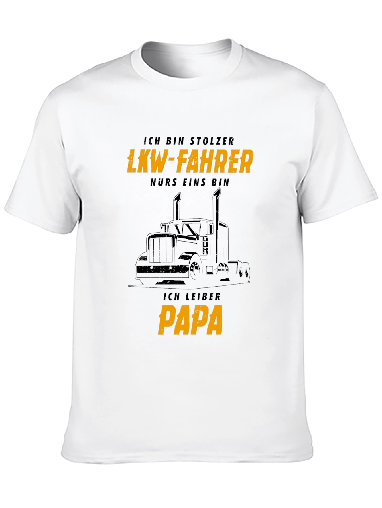 Proud LKW-Fahrer Papa Black T-Shirt