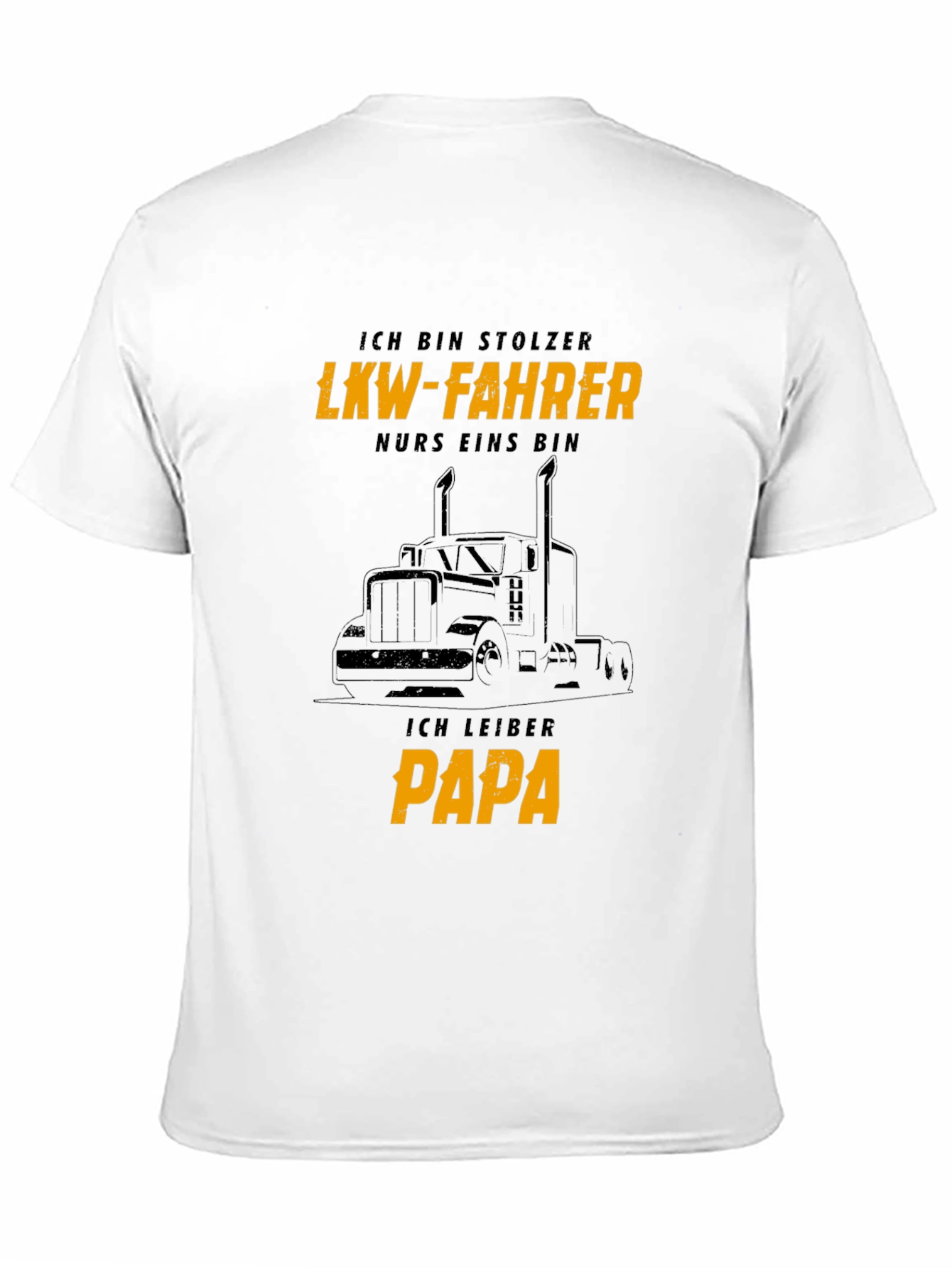 Proud LKW-Fahrer Papa Black T-Shirt
