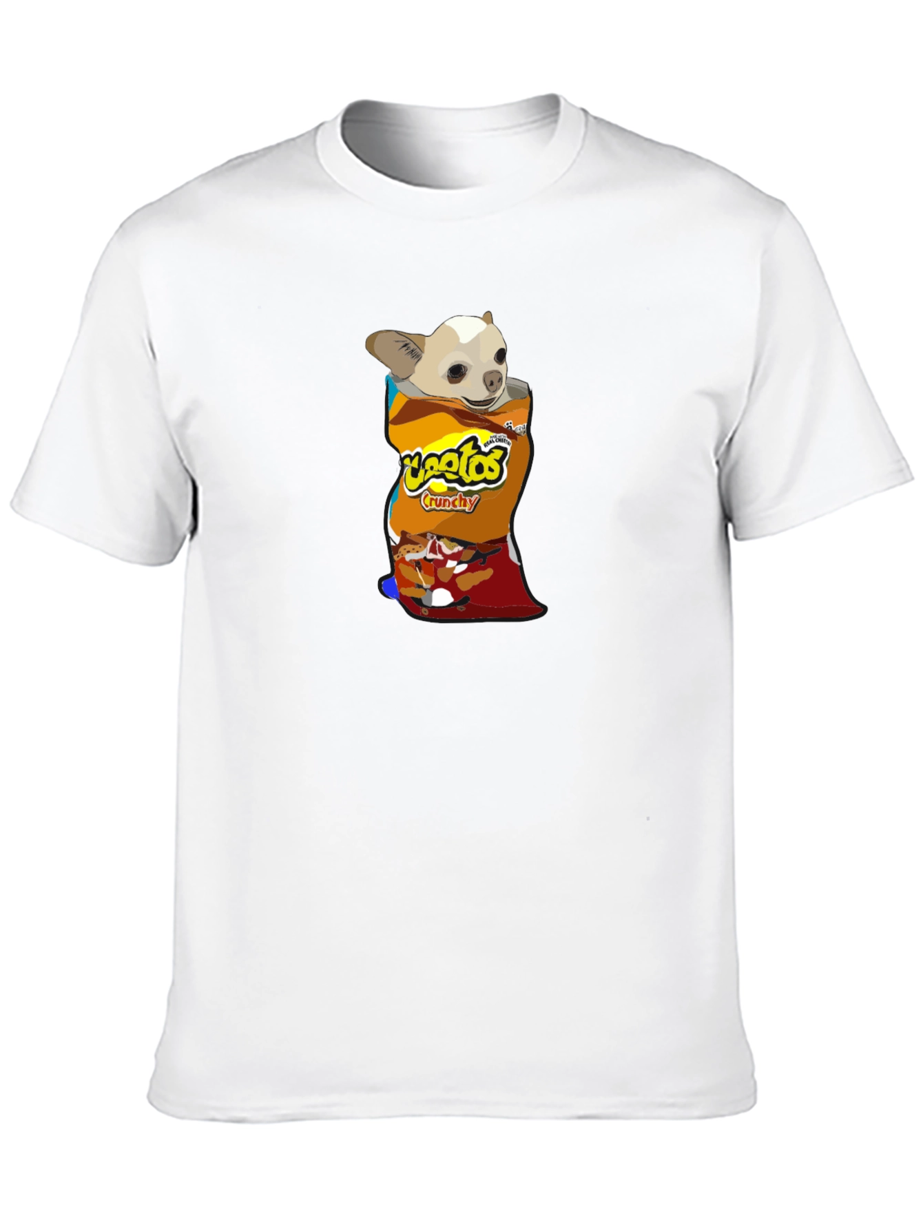 Chihuahua in Chips Bag T-Shirt – Funny Snack Dog Graphic Tee
