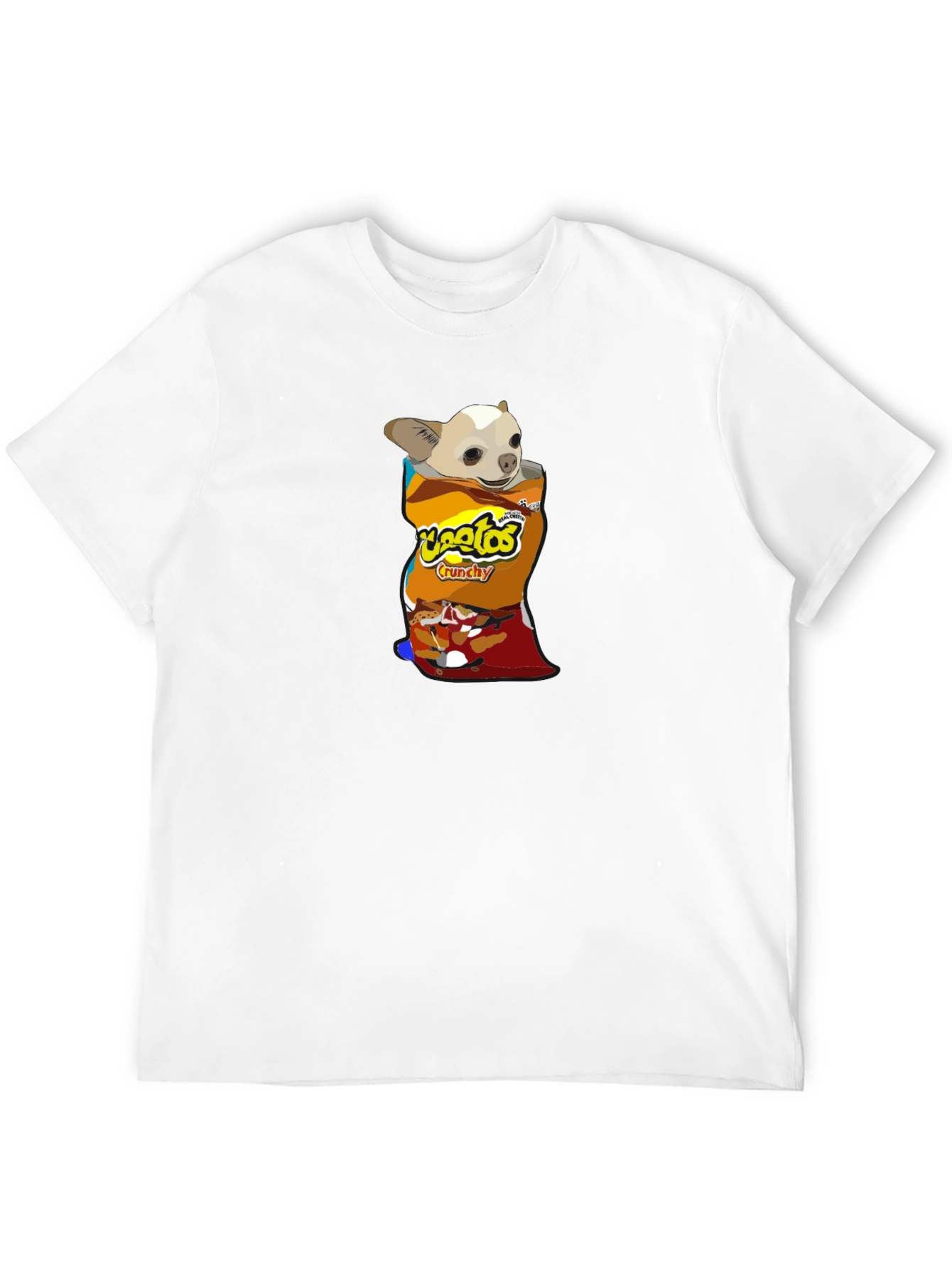 Chihuahua in Chips Bag T-Shirt – Funny Snack Dog Graphic Tee
