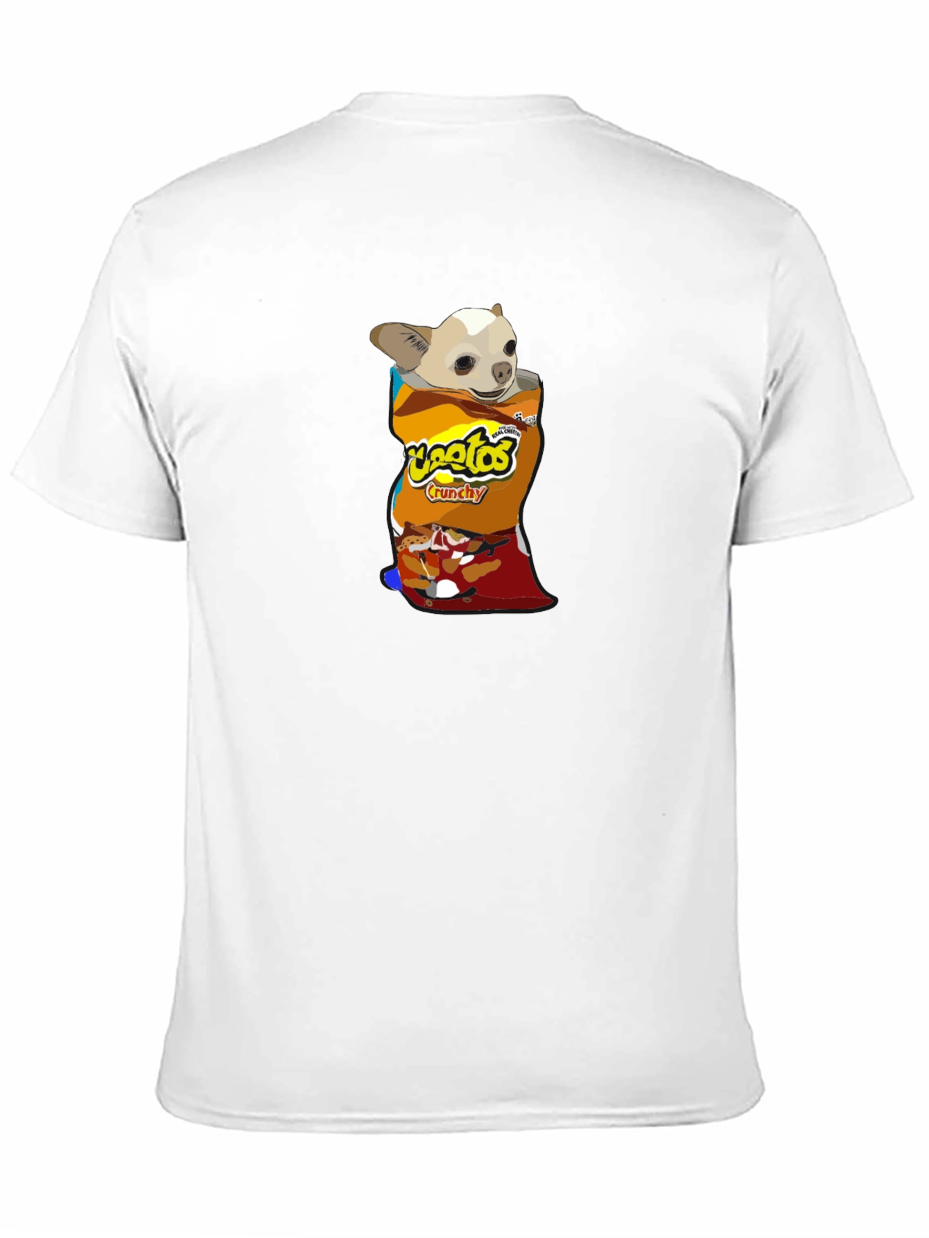 Chihuahua in Chips Bag T-Shirt – Funny Snack Dog Graphic Tee