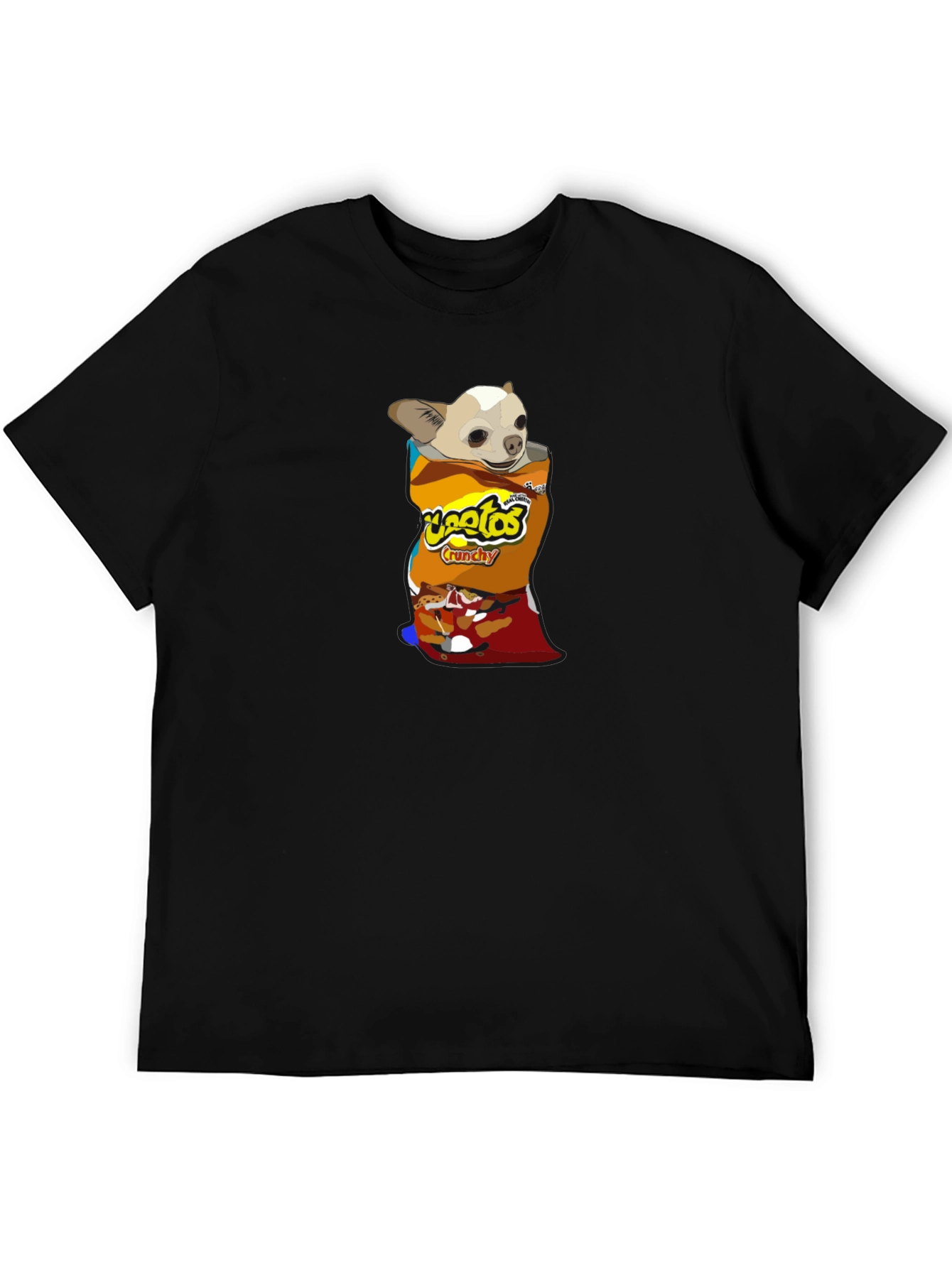 Chihuahua in Chips Bag T-Shirt – Funny Snack Dog Graphic Tee