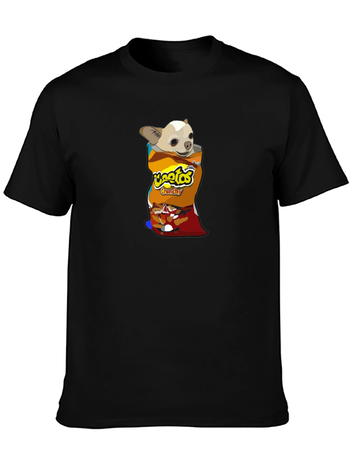 Chihuahua in Chips Bag T-Shirt – Funny Snack Dog Graphic Tee