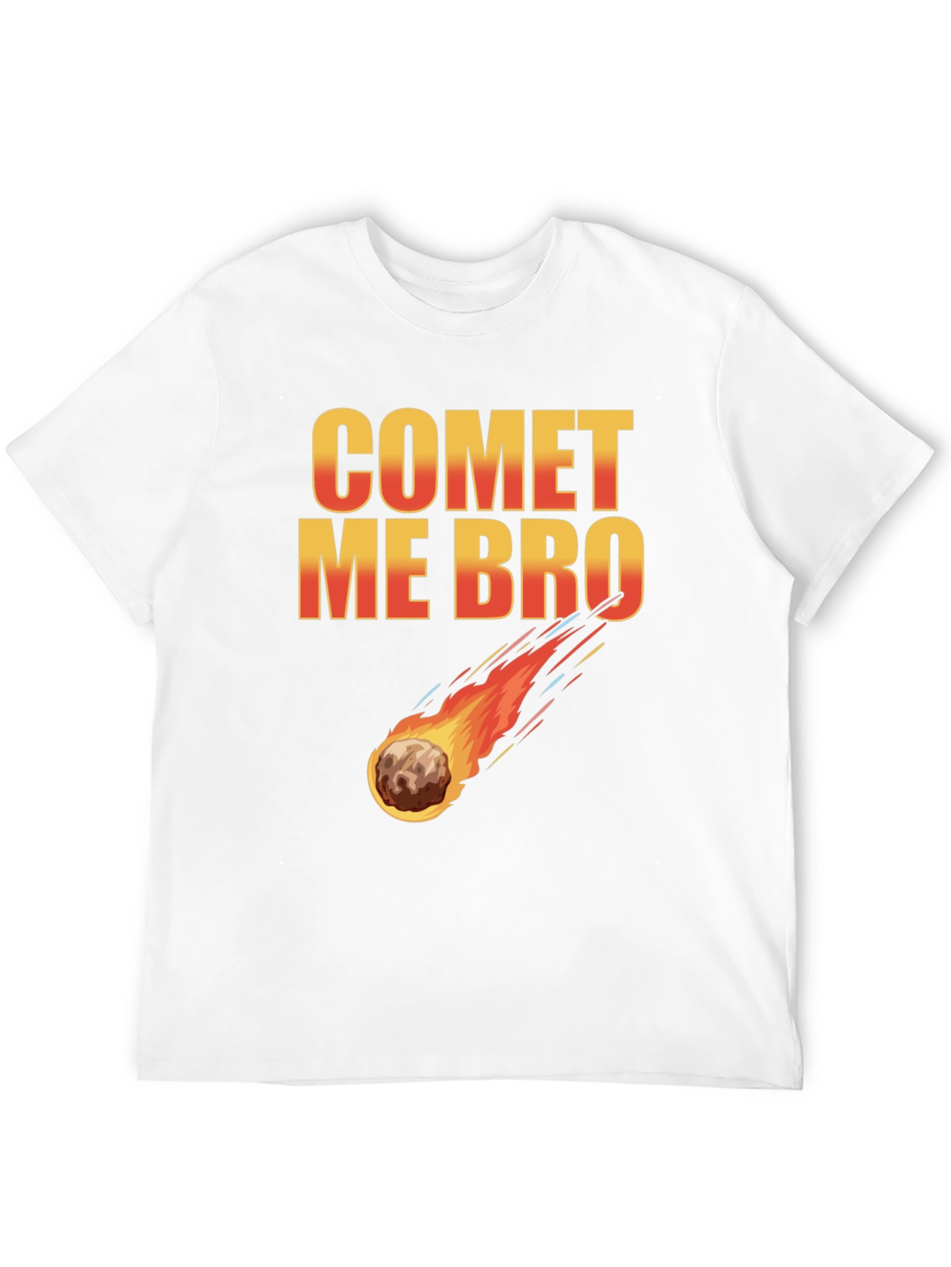 Comet Me Bro Black T-Shirt - Fun Graphic Tee