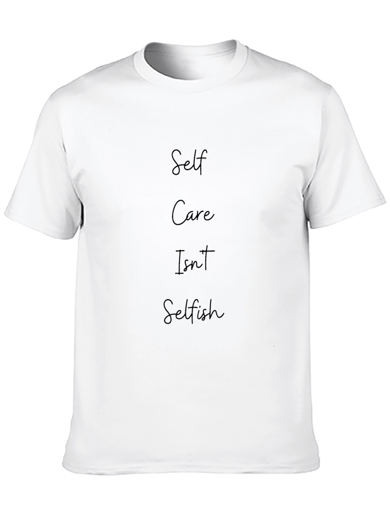 Self Care Isnt Selfish Graphic Tee - Black