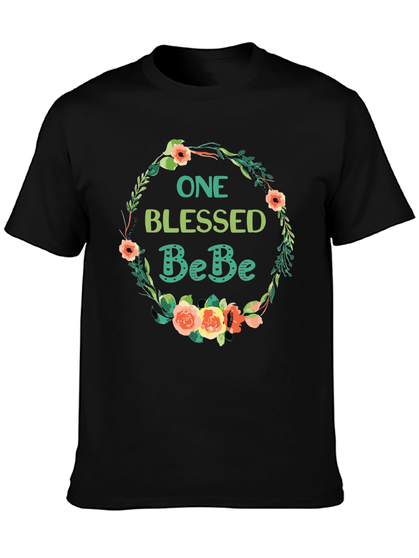 One Blessed BeBe Floral T-Shirt - Soft Cotton