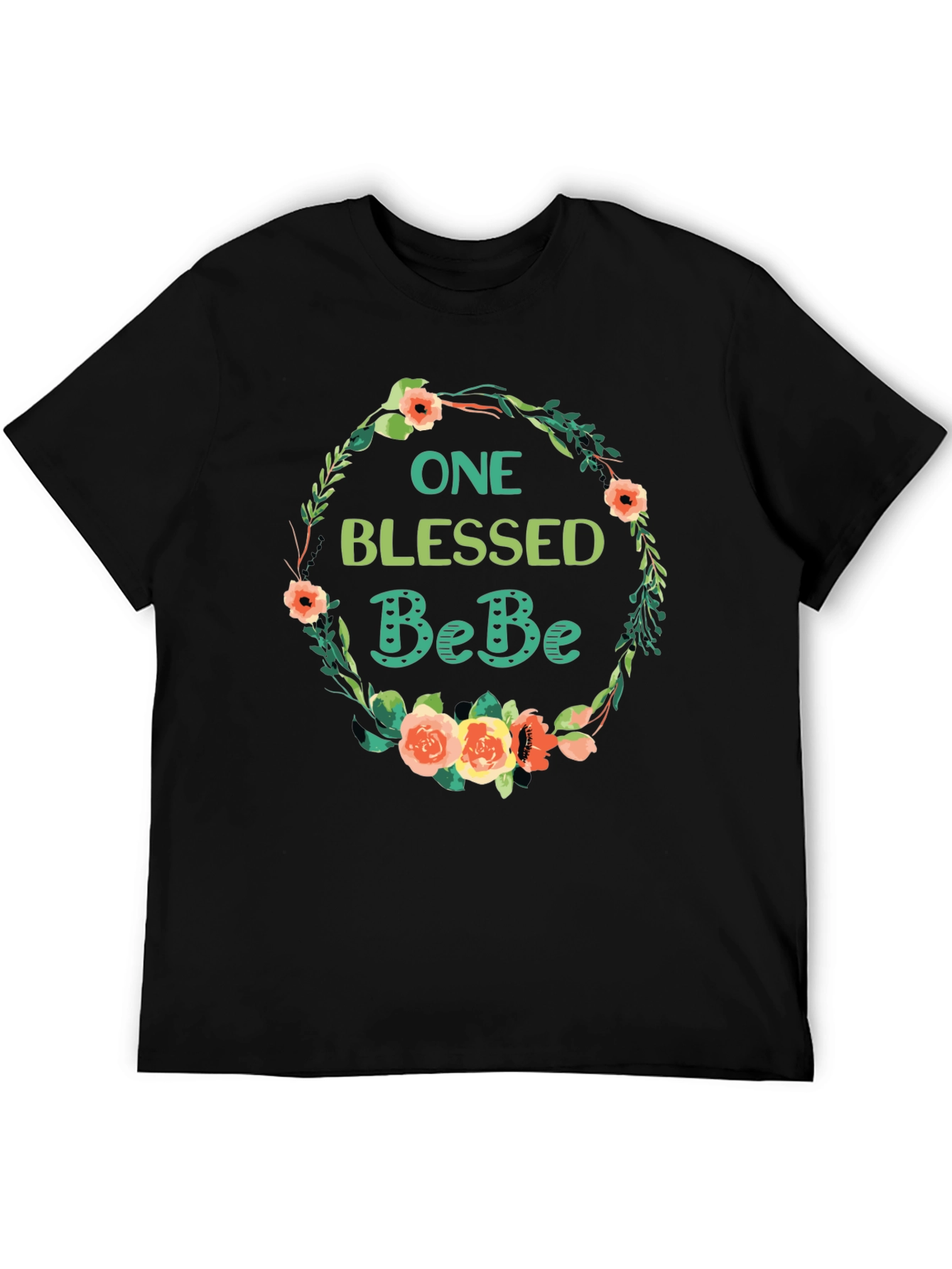 One Blessed BeBe Floral T-Shirt - Soft Cotton