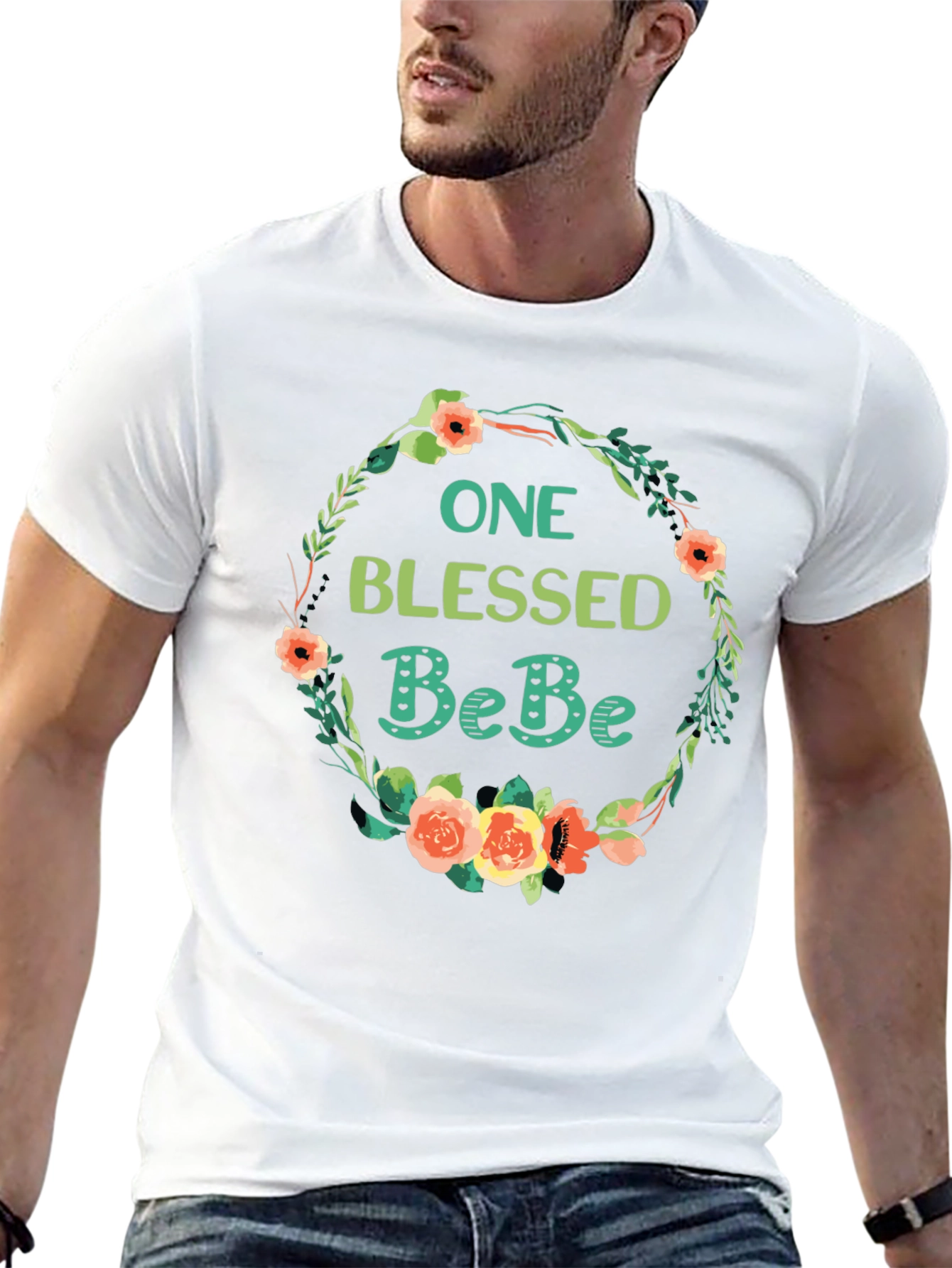 One Blessed BeBe Floral T-Shirt - Soft Cotton