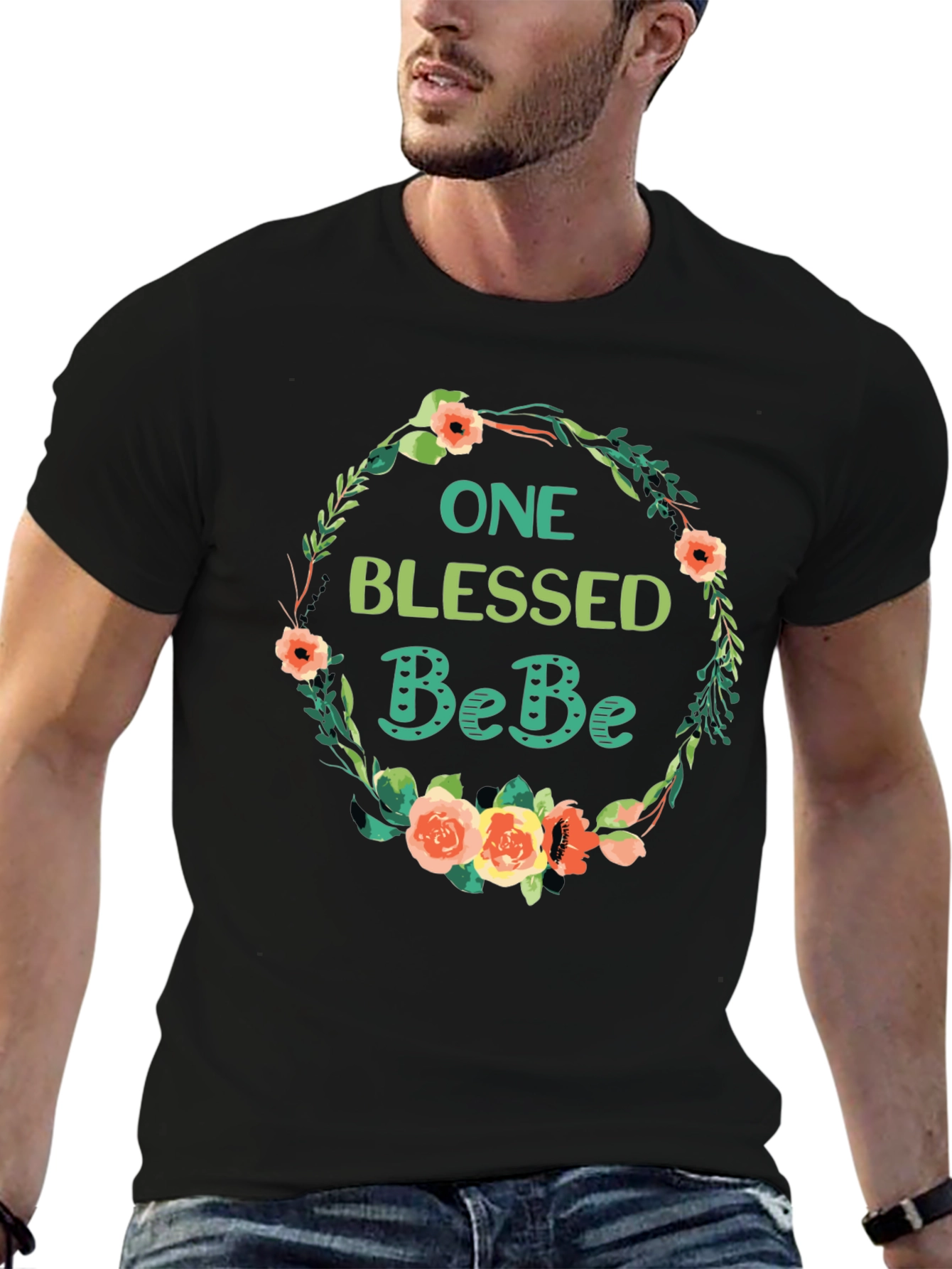 One Blessed BeBe Floral T-Shirt - Soft Cotton