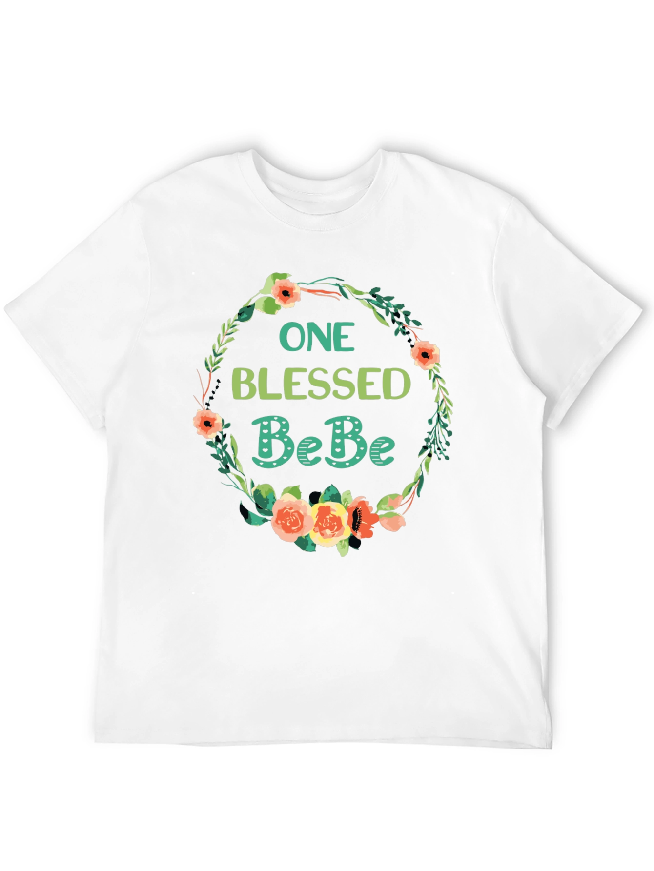 One Blessed BeBe Floral T-Shirt - Soft Cotton