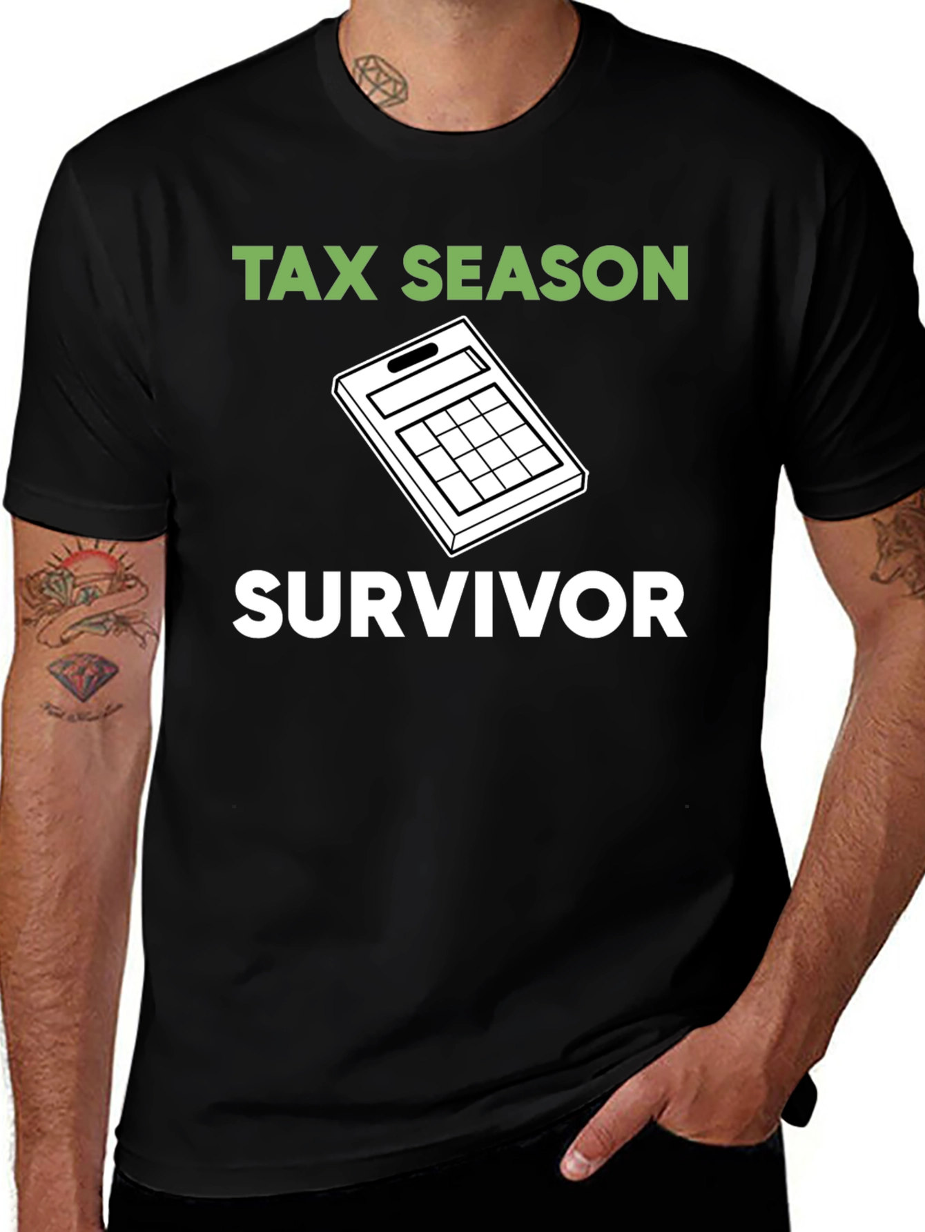 Tax Season Survivor Graphic Tee