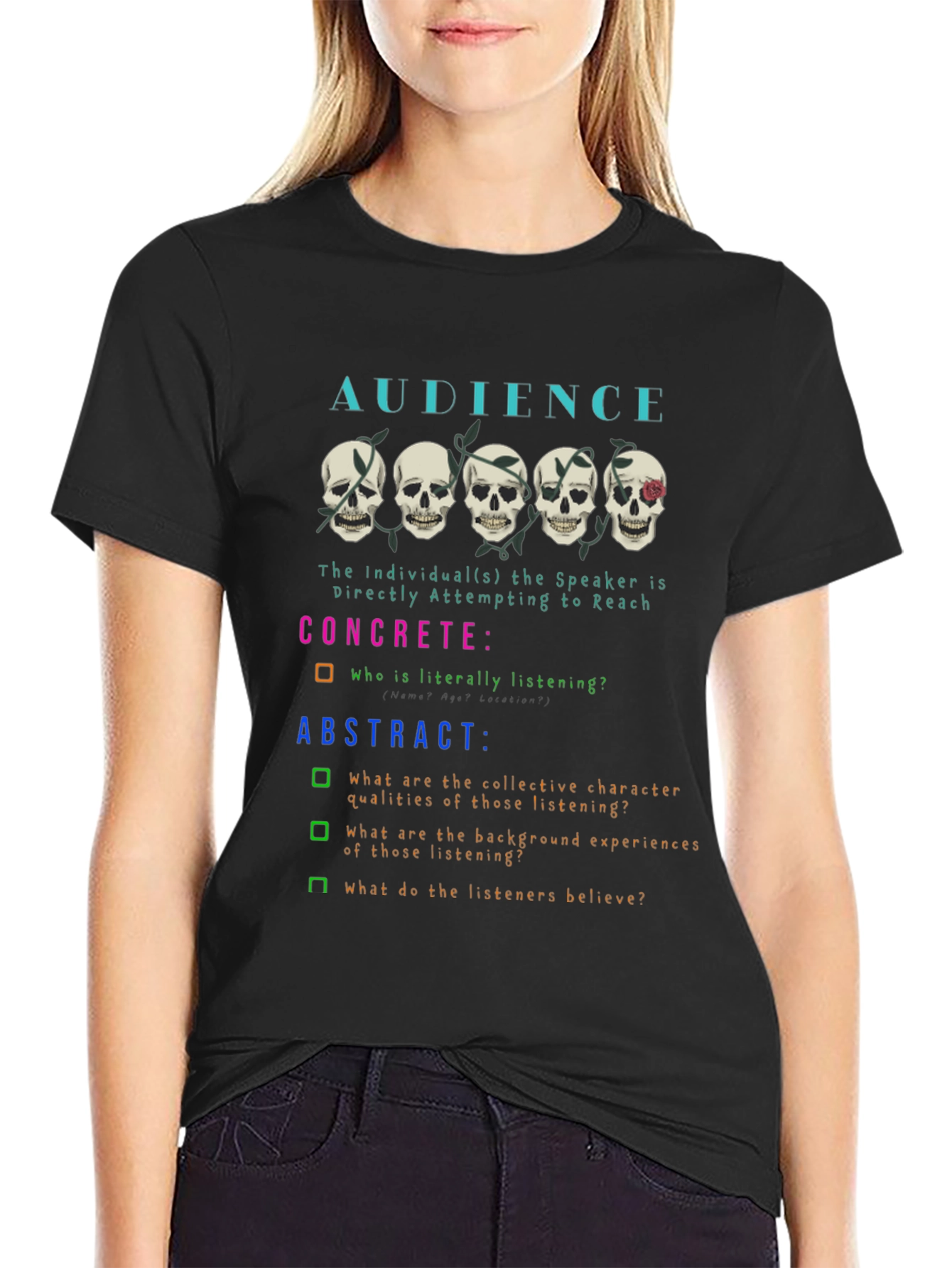 Audience Skull Graphic T-Shirt