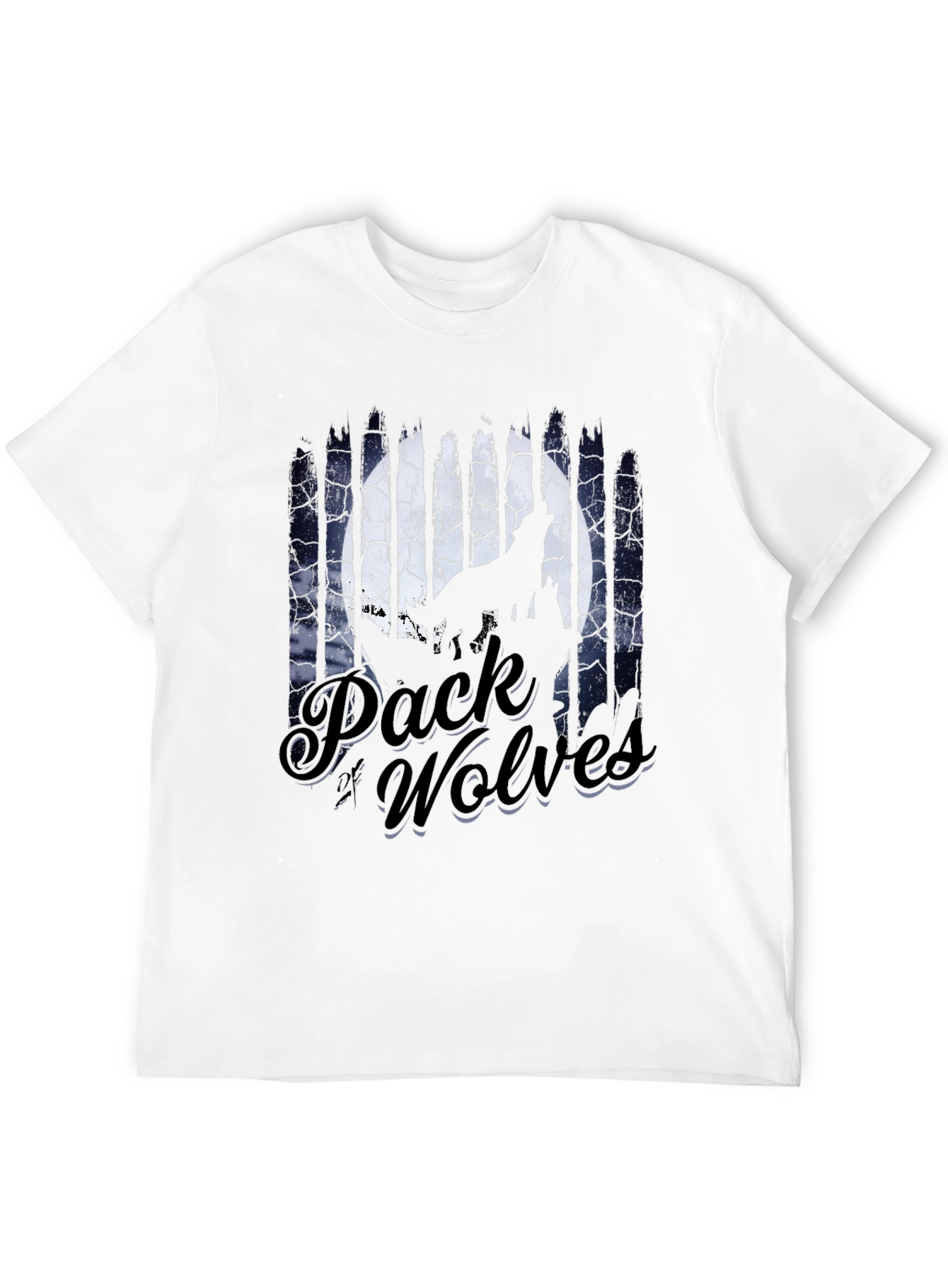 Pack of Wolves Graphic Tee - Mens Black T-Shirt