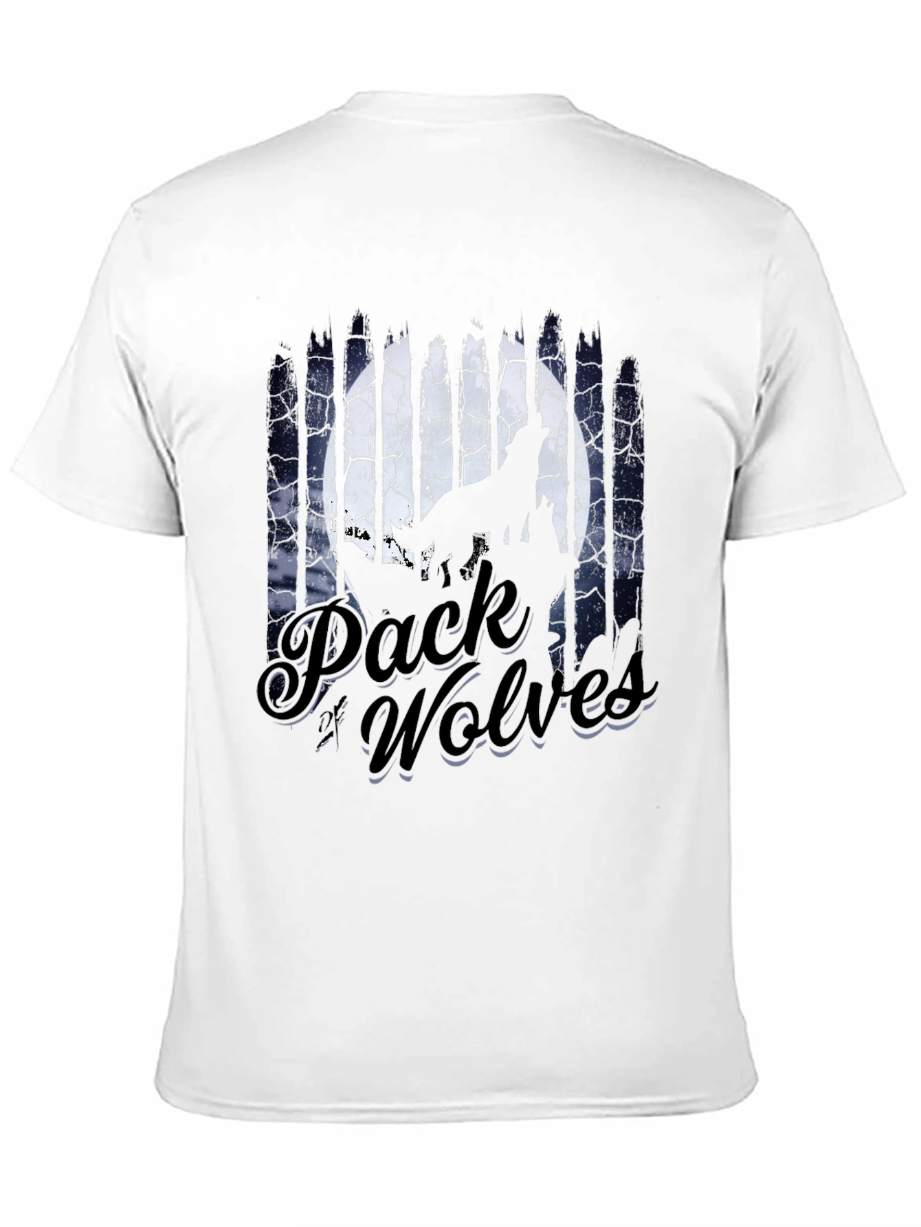 Pack of Wolves Graphic Tee - Mens Black T-Shirt