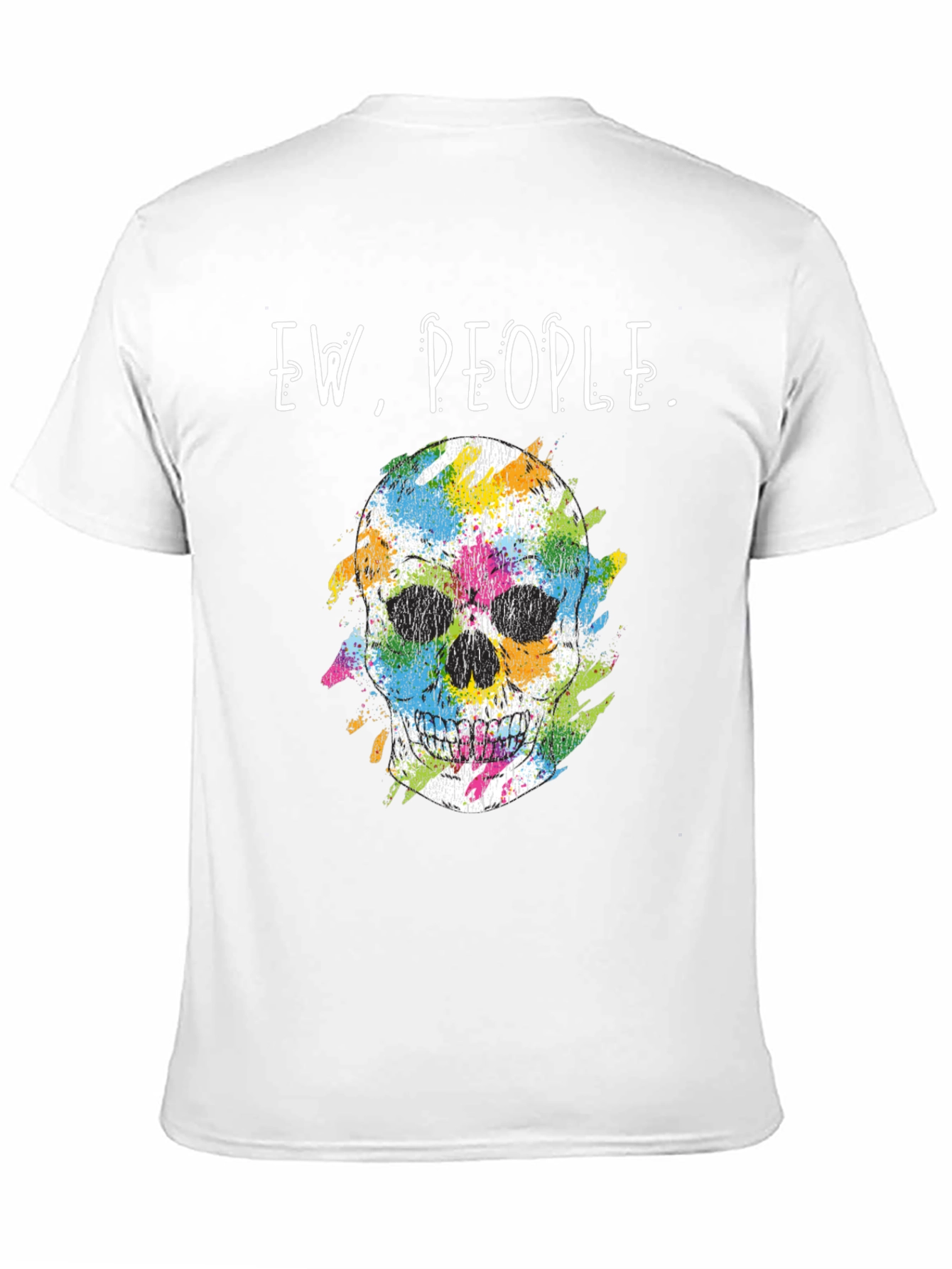 Ew People Skull Graphic T-Shirt - Trendy Casual Wear