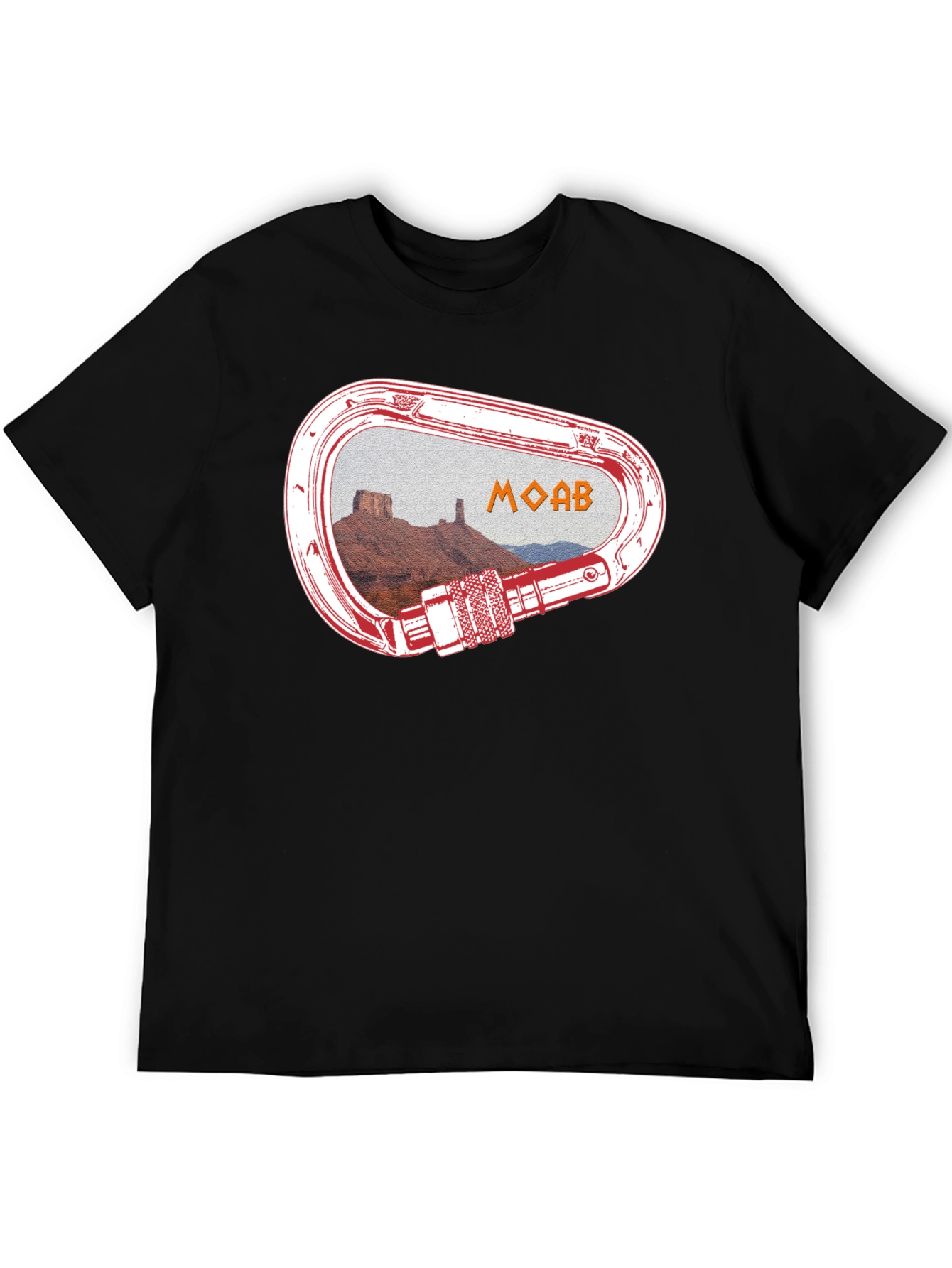 Moab Climbing Carabiner Graphic T-Shirt