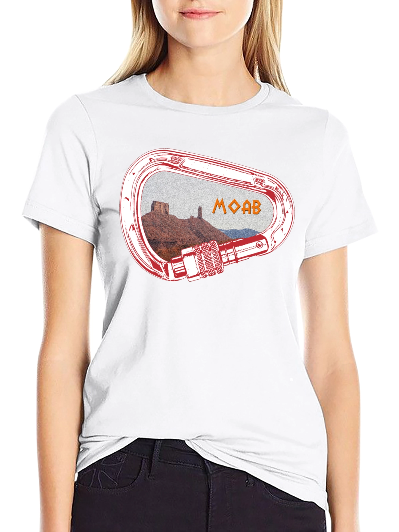 Moab Climbing Carabiner Graphic T-Shirt