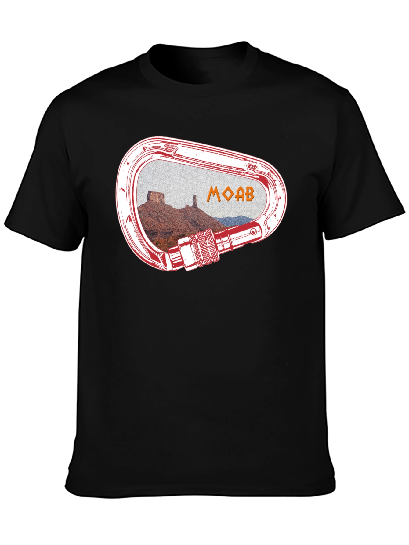 Moab Climbing Carabiner Graphic T-Shirt
