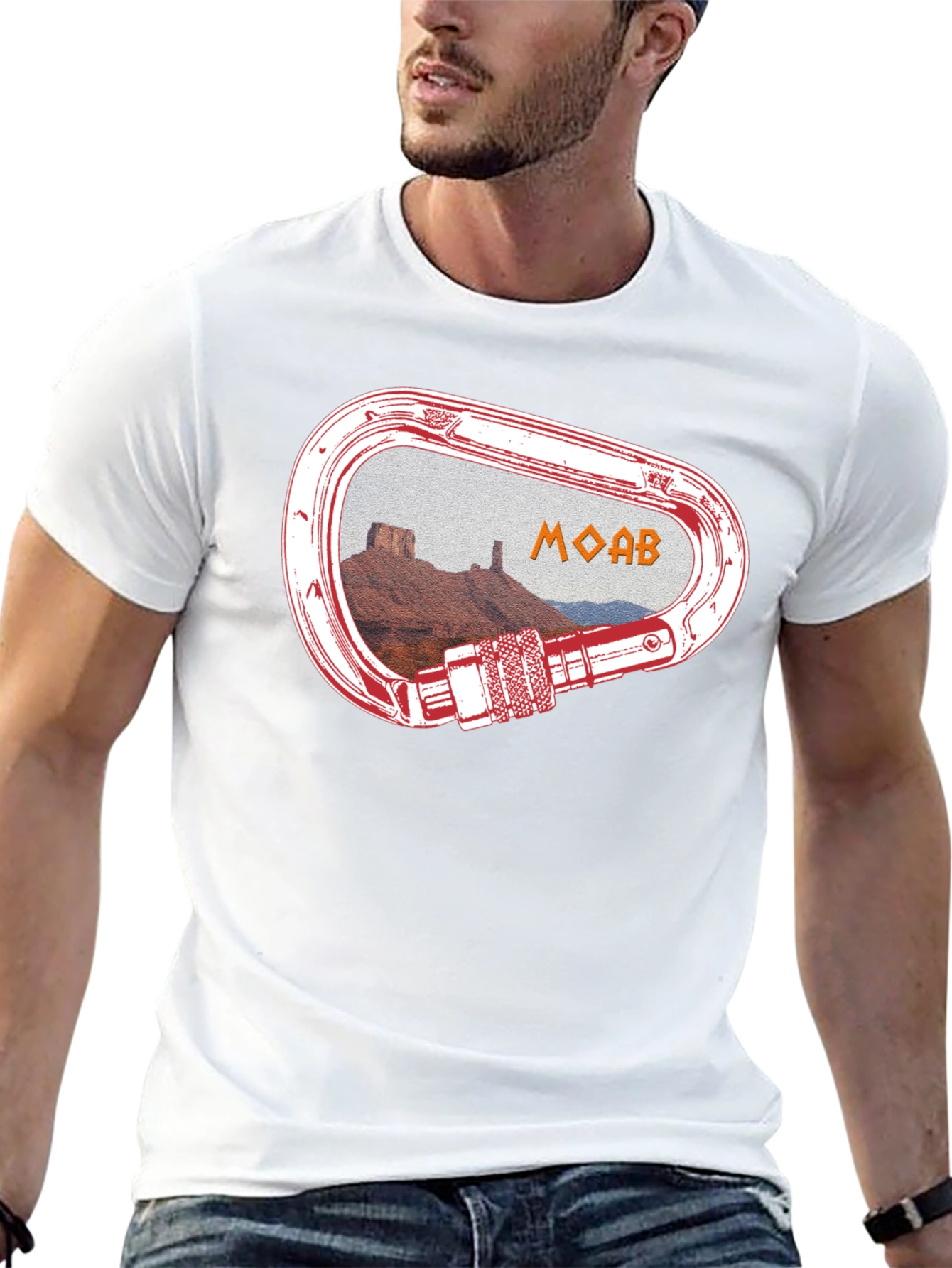 Moab Climbing Carabiner Graphic T-Shirt