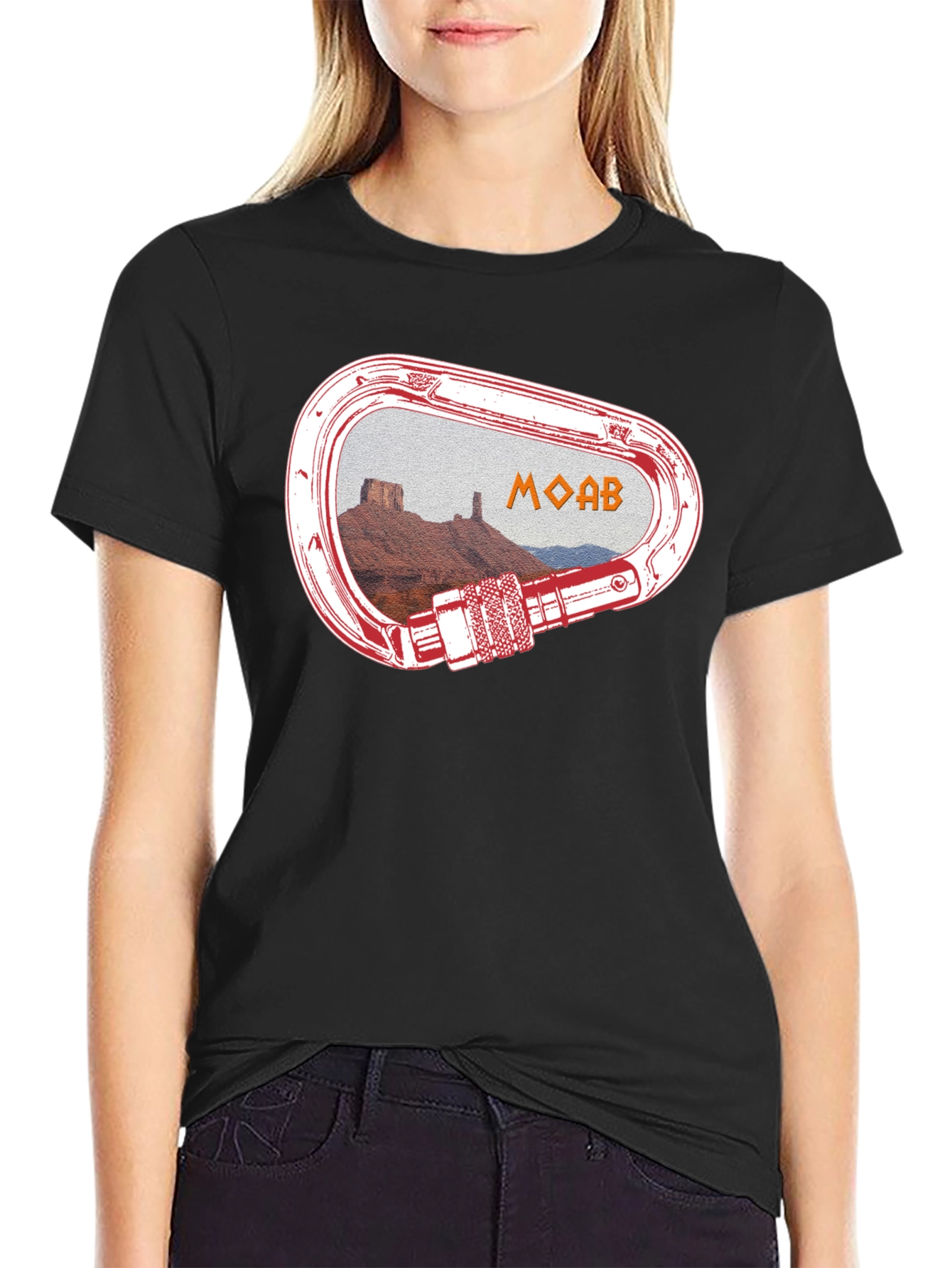 Moab Climbing Carabiner Graphic T-Shirt