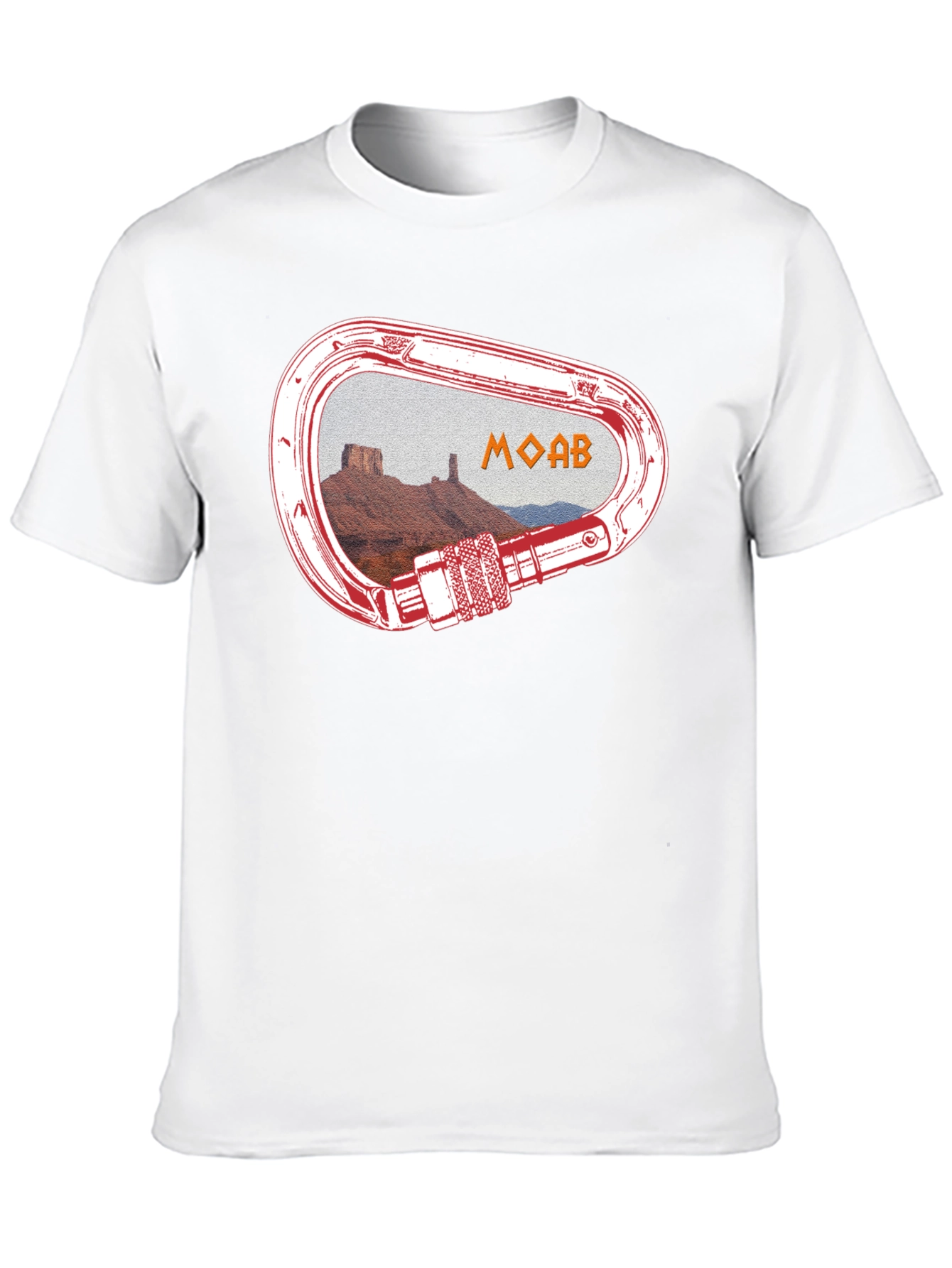 Moab Climbing Carabiner Graphic T-Shirt