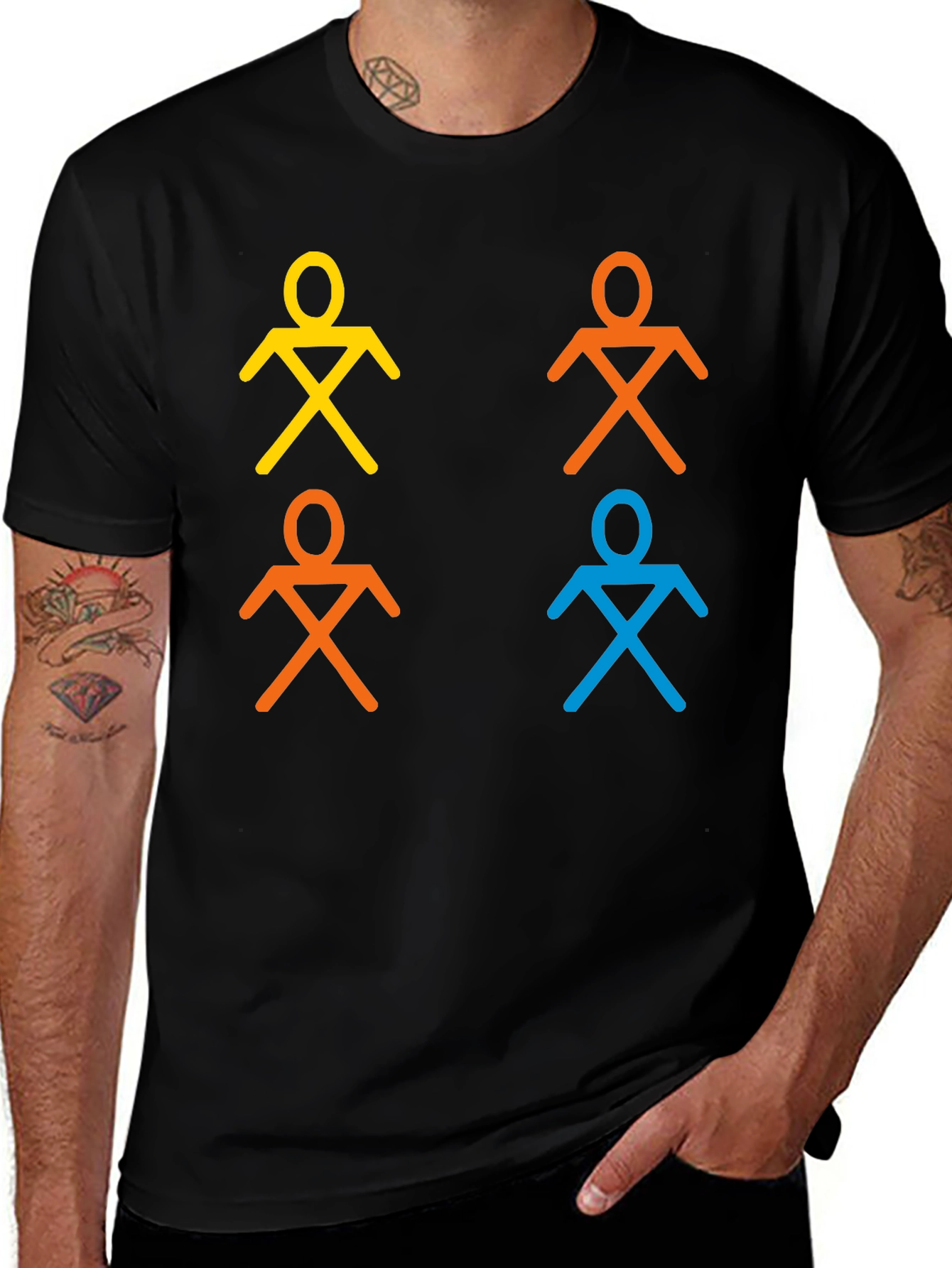 Geometric Figure Print T-Shirt