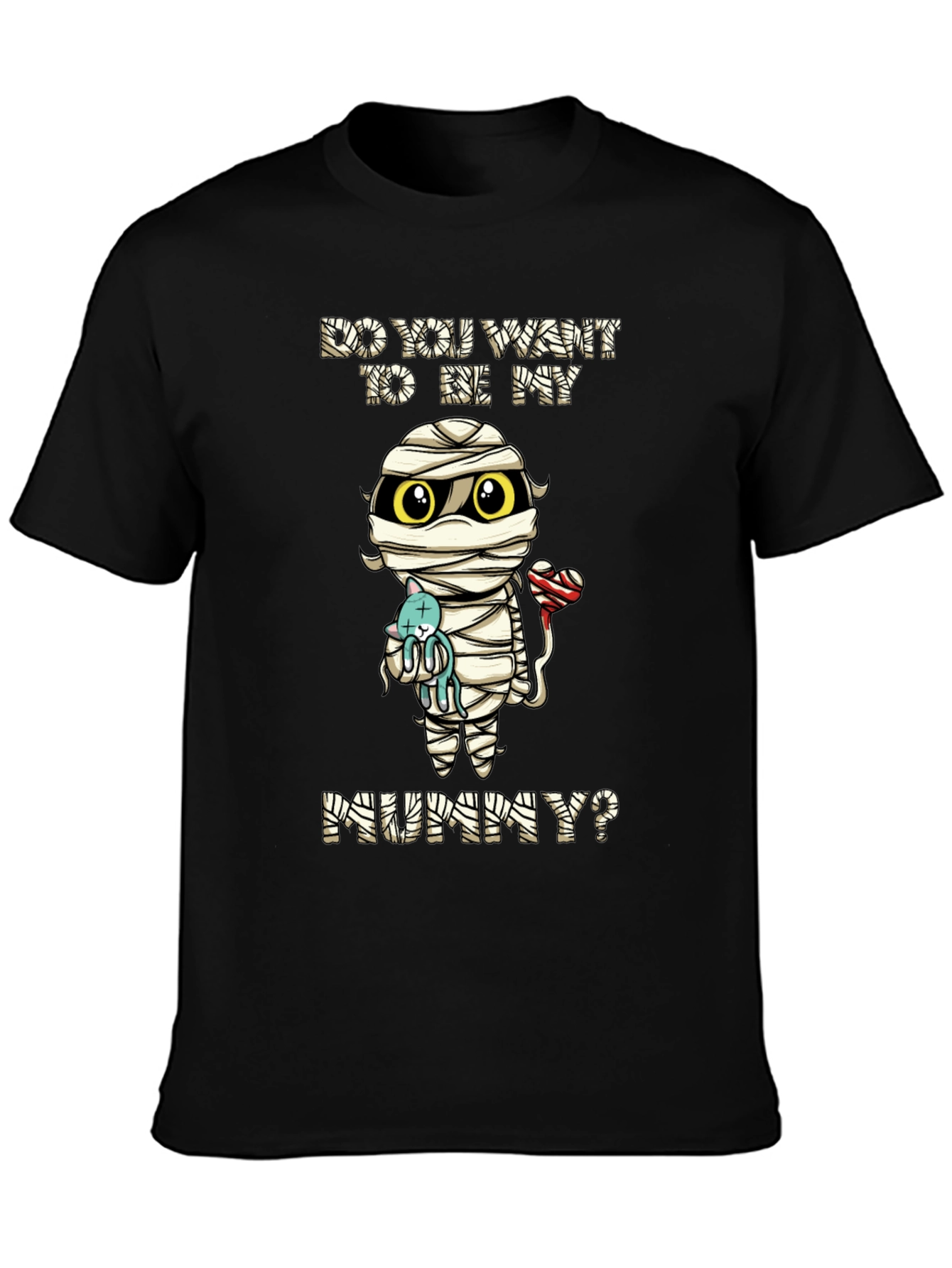 Cute Mummy Cartoon Graphic T-Shirt