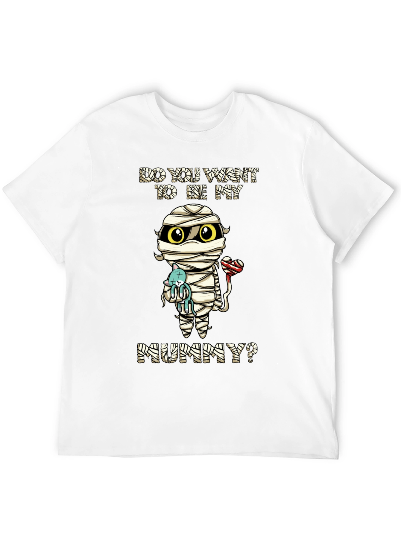 Cute Mummy Cartoon Graphic T-Shirt