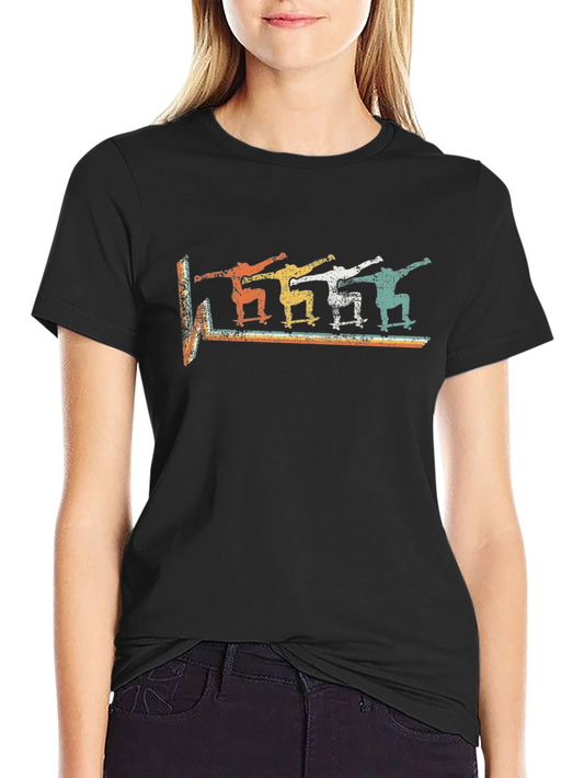Retro Skateboarder T-Shirt - Cool Vintage Style