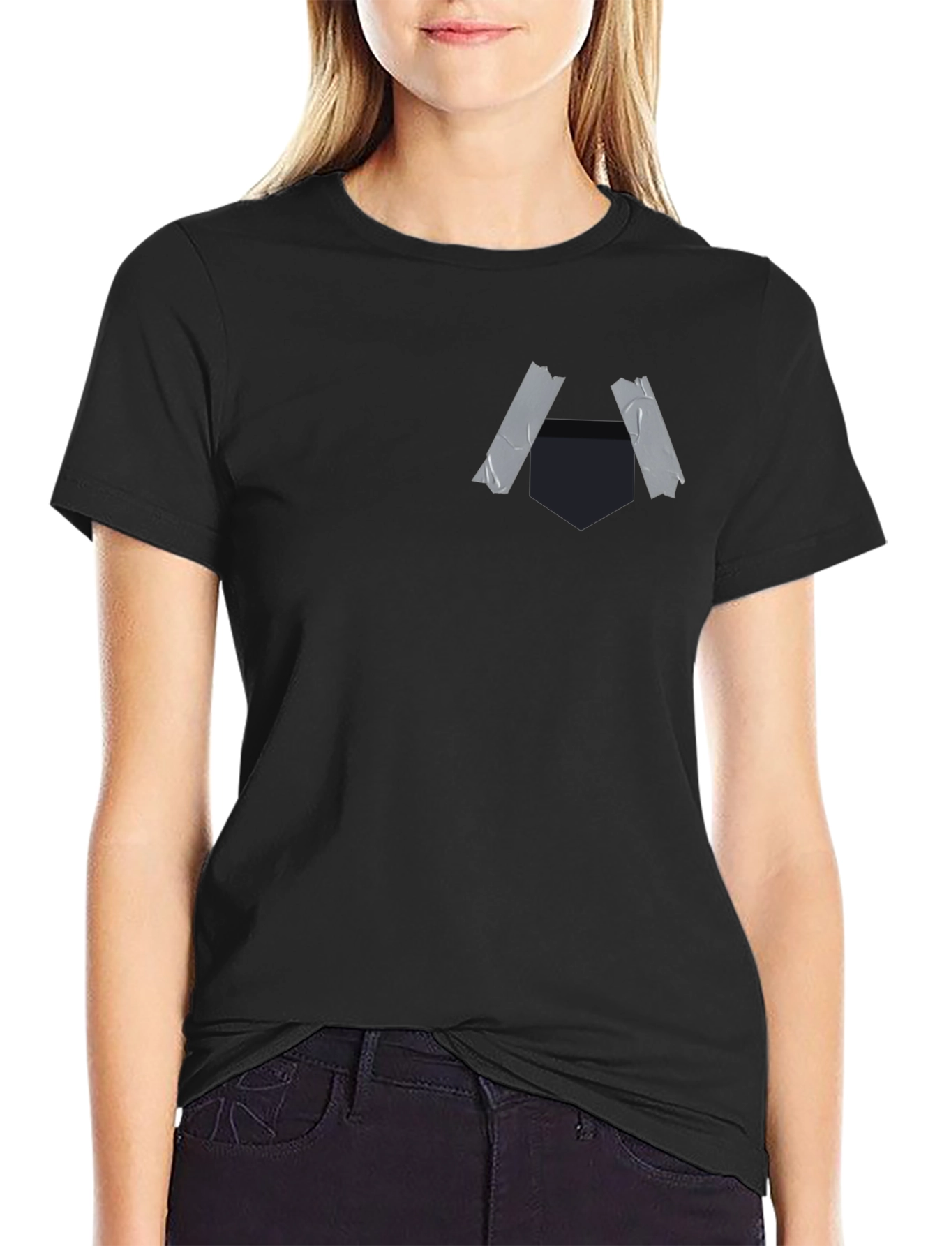 Taped Pocket Graphic Tee - Casual Style