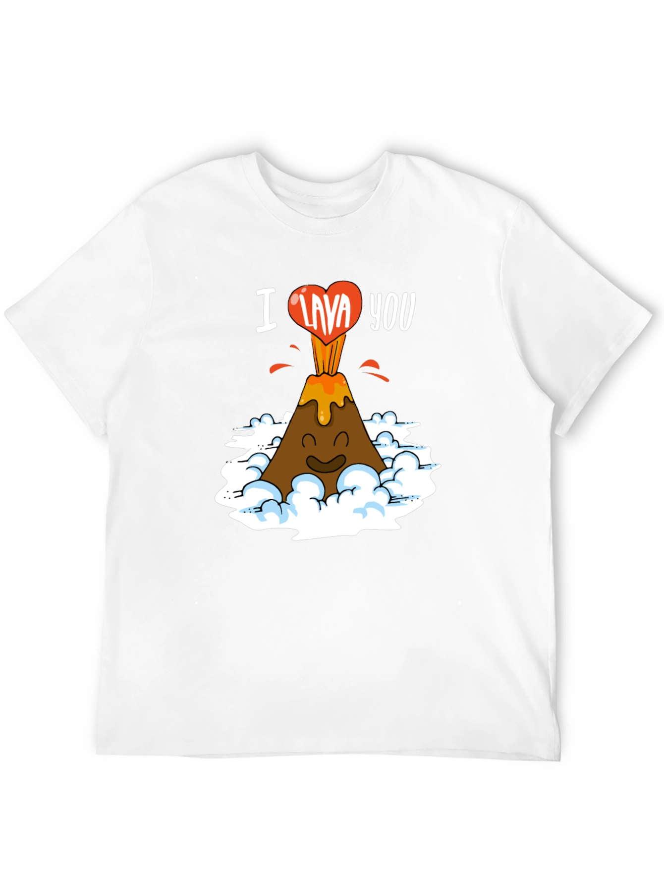 I Lava You Funny Volcano Graphic T-Shirt
