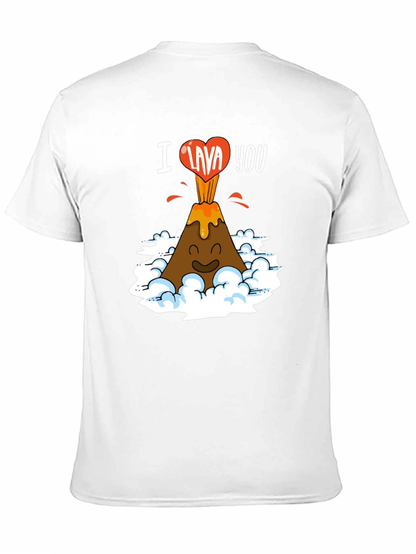 I Lava You Funny Volcano Graphic T-Shirt