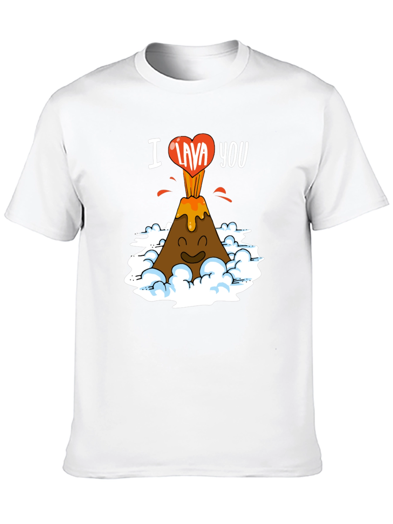 I Lava You Funny Volcano Graphic T-Shirt
