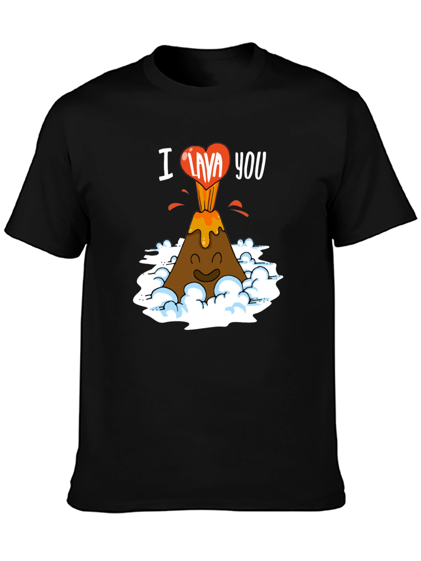 I Lava You Funny Volcano Graphic T-Shirt