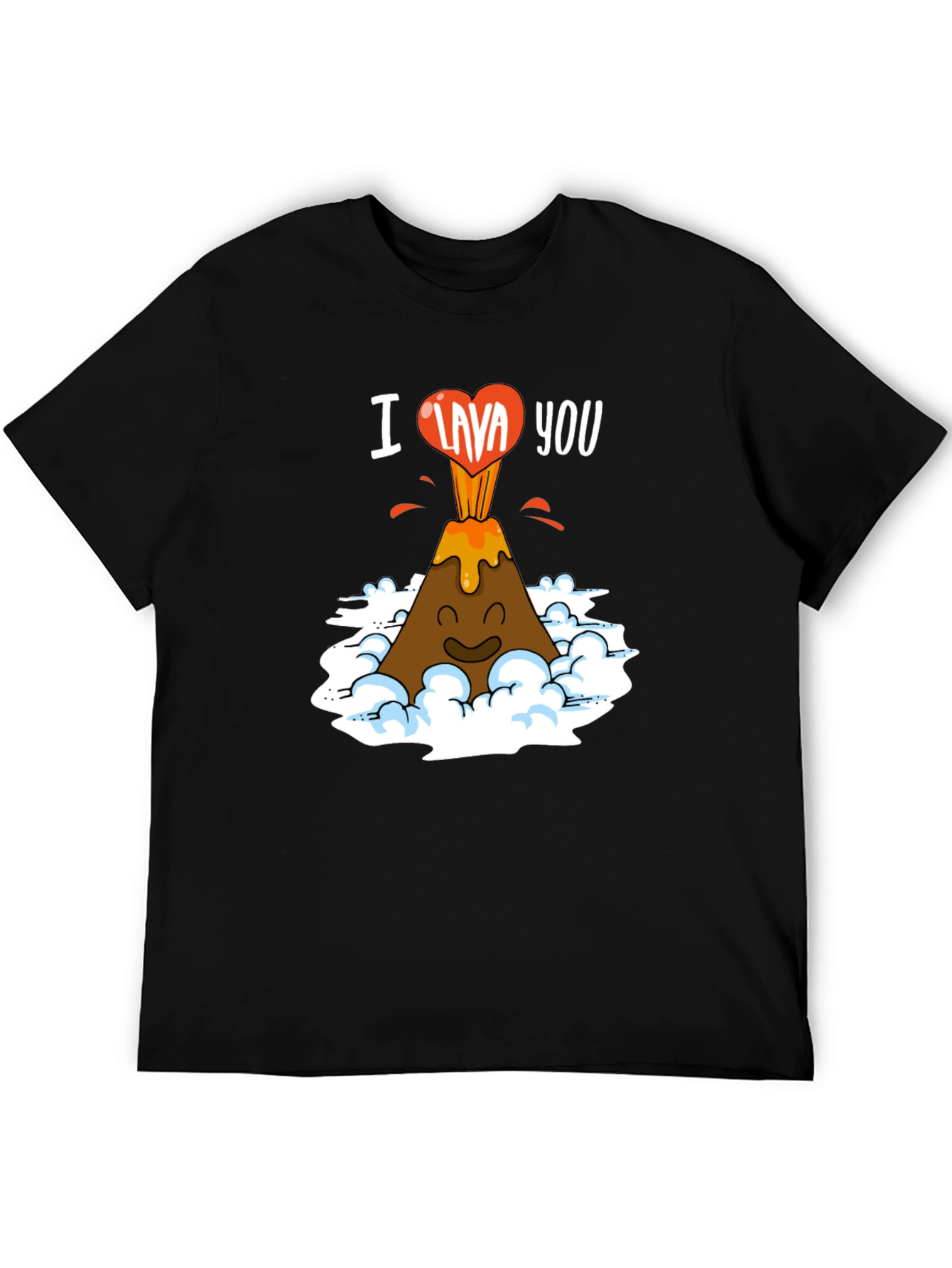 I Lava You Funny Volcano Graphic T-Shirt