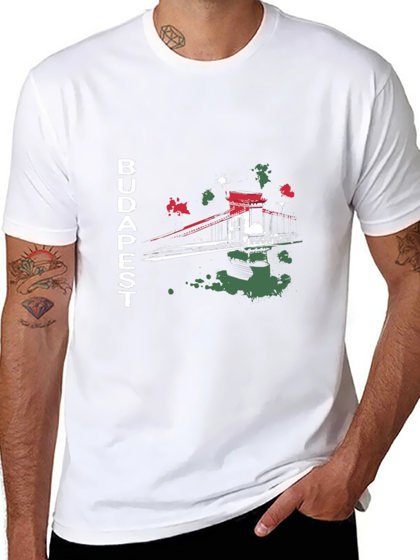 Budapest Bridge Graphic T-Shirt