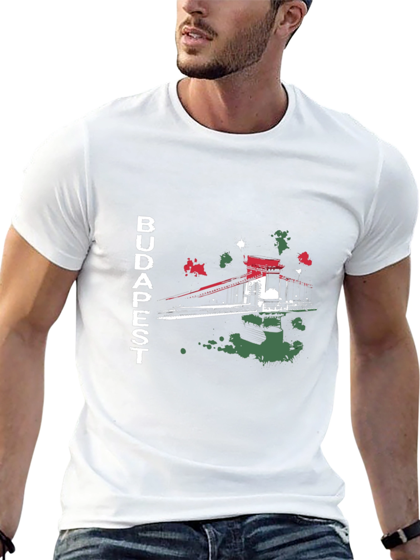 Budapest Bridge Graphic T-Shirt