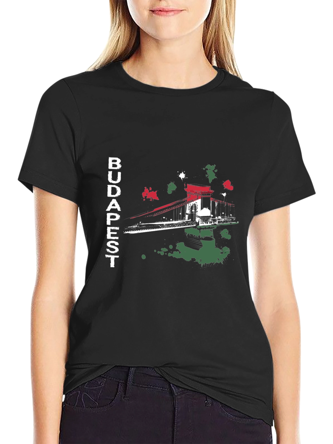 Budapest Bridge Graphic T-Shirt