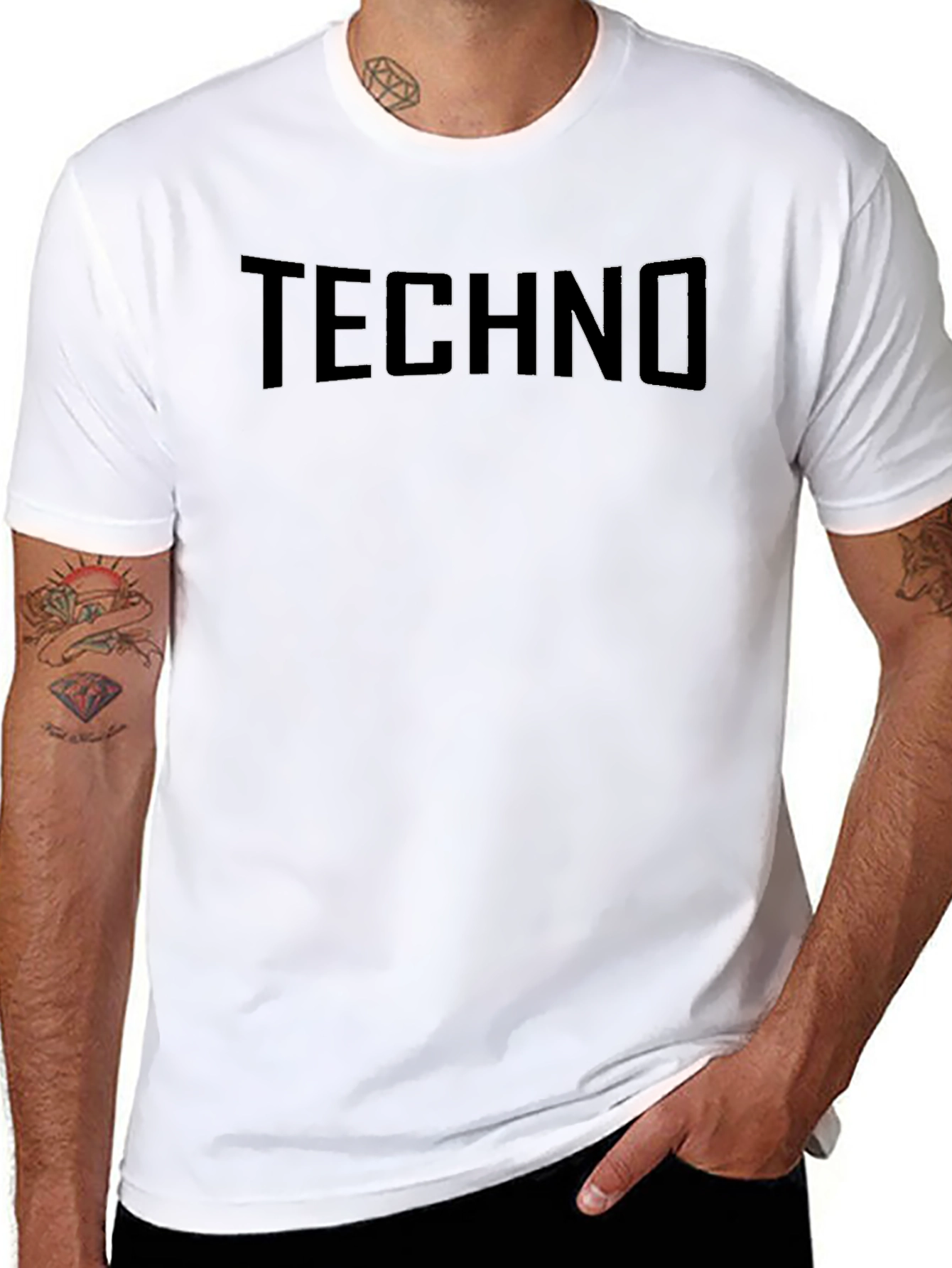Techno Graphic Black T-Shirt